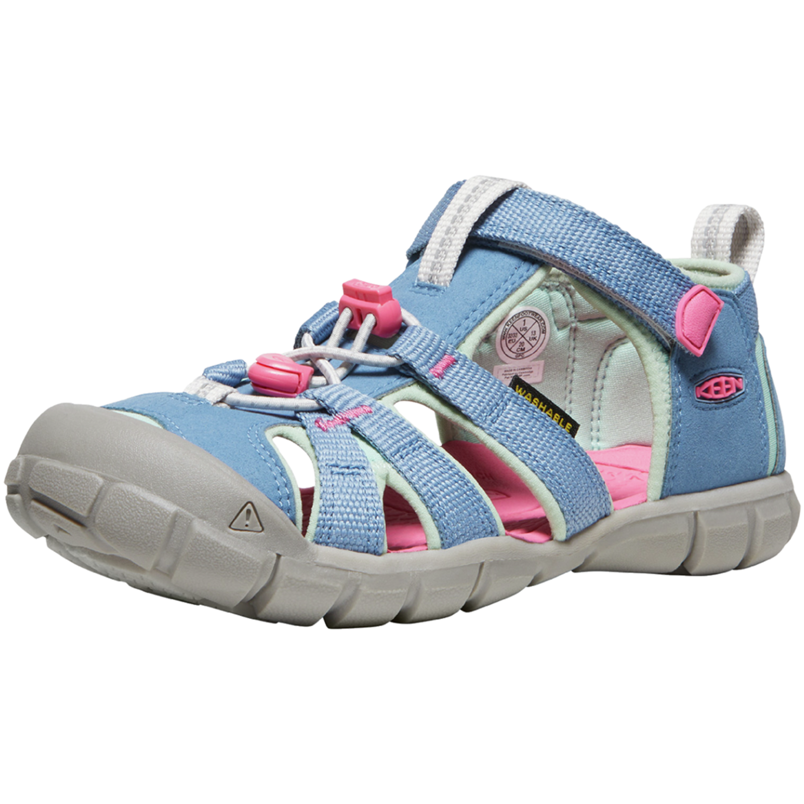 KEEN Kids Y Seacamp II CNX Trekkingsandalen, blau, Grösse: 32.5