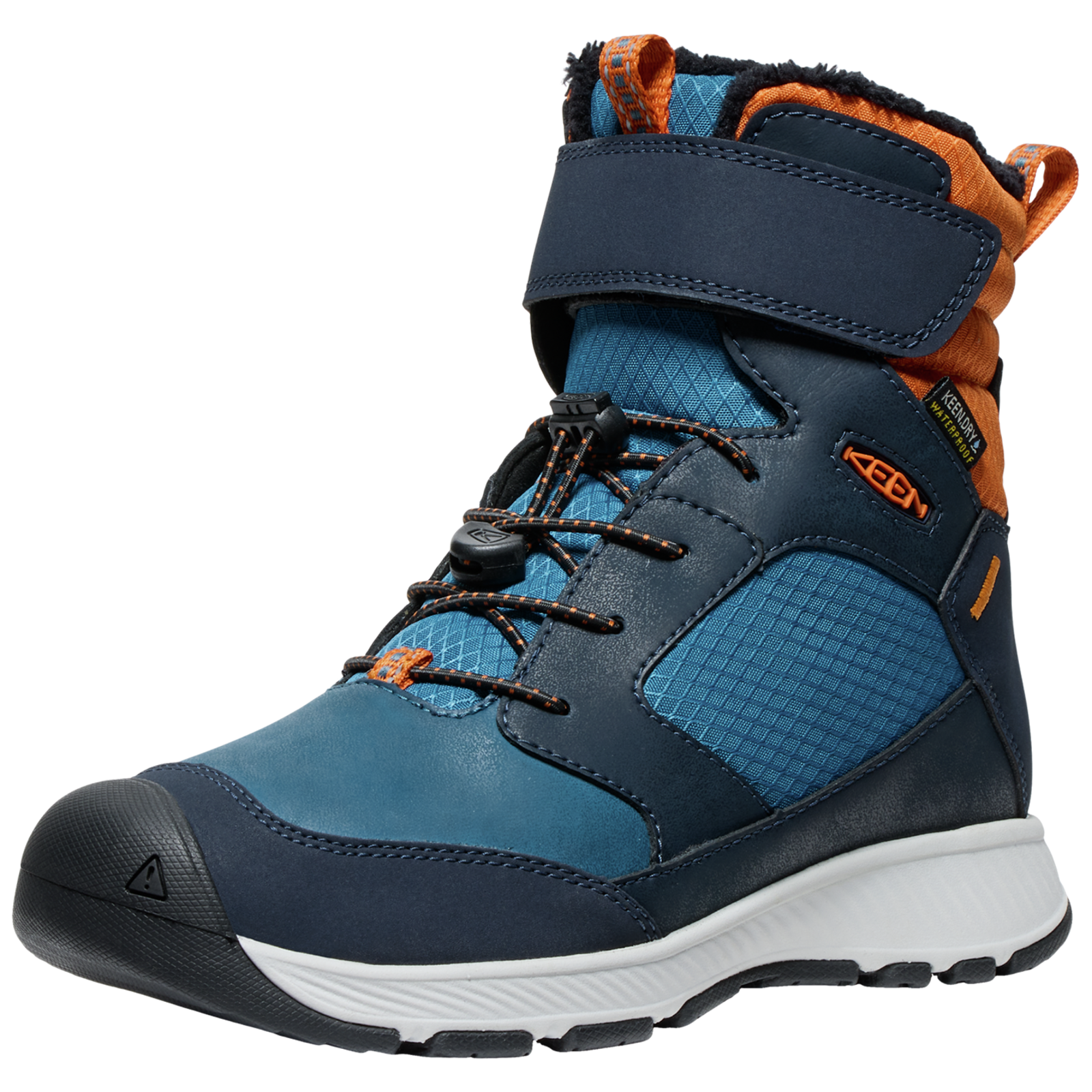 KEEN Kids Y Skua Winter WP Winterschuhe, blau, Grösse: 32.5