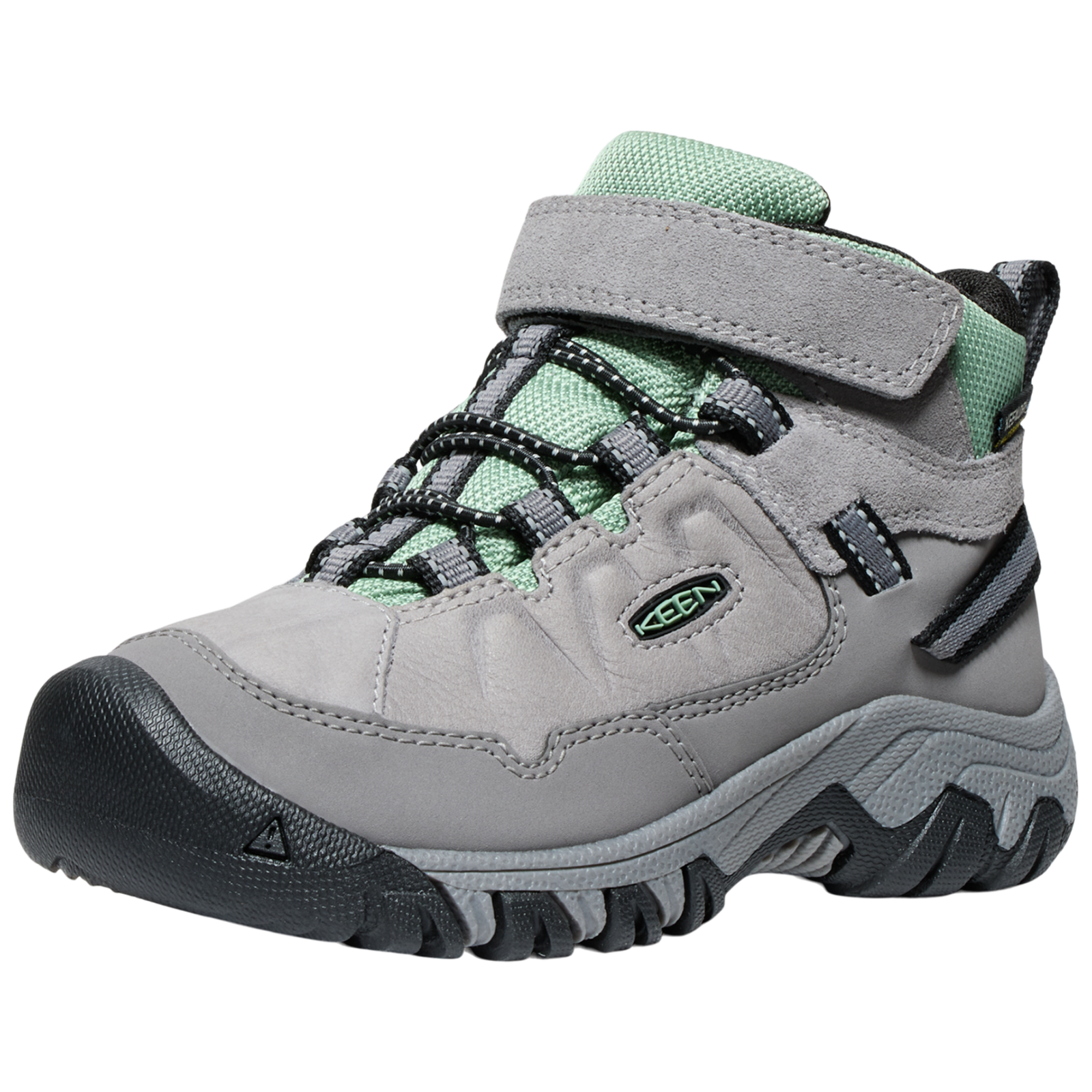 KEEN Kids C Targhee IV Mid WP Wander-/Trekkingschuhe halbhoch, grau, Grösse: 24