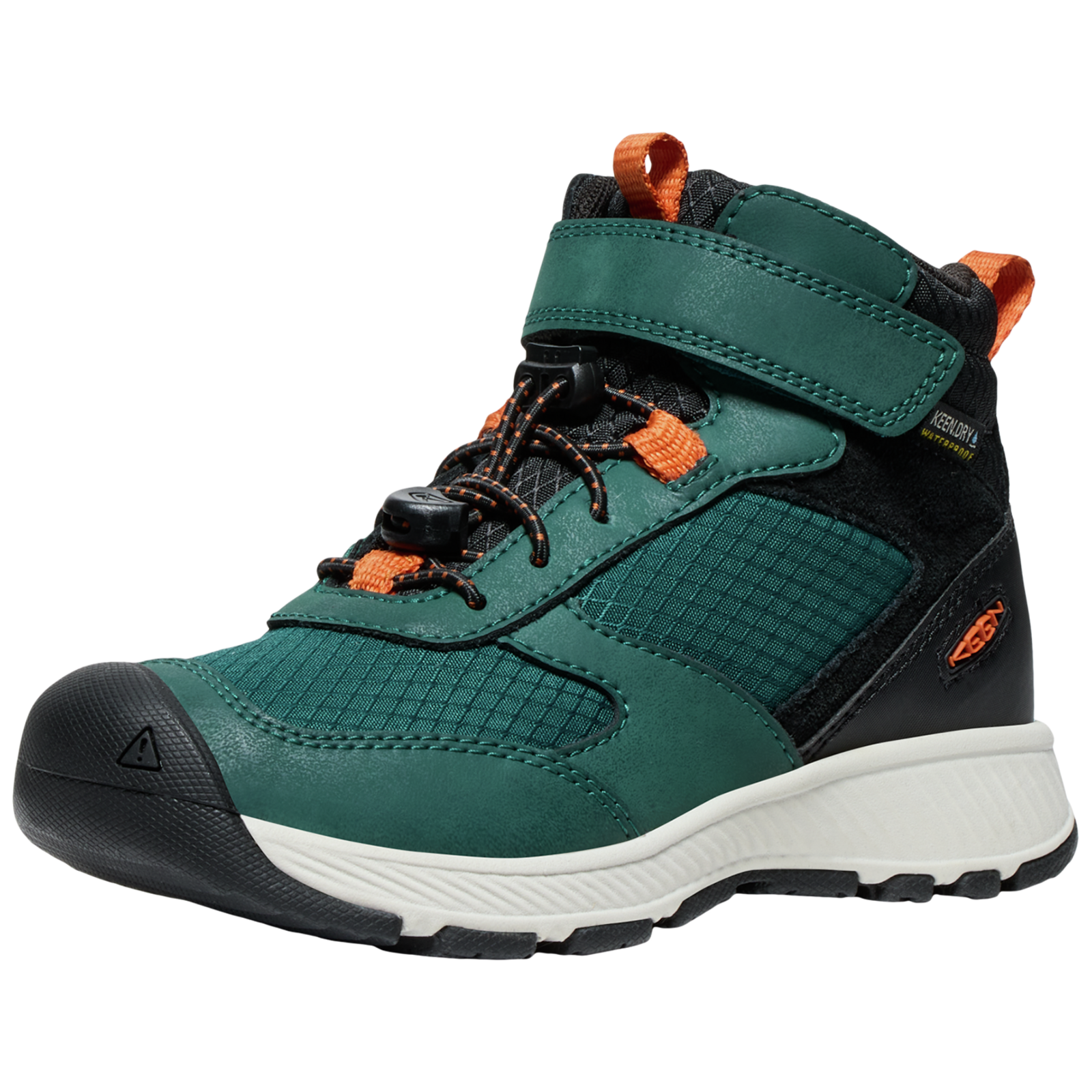 KEEN Kids C Skua Mid WP Multifunktionsschuhe, grün, Grösse: 25.5