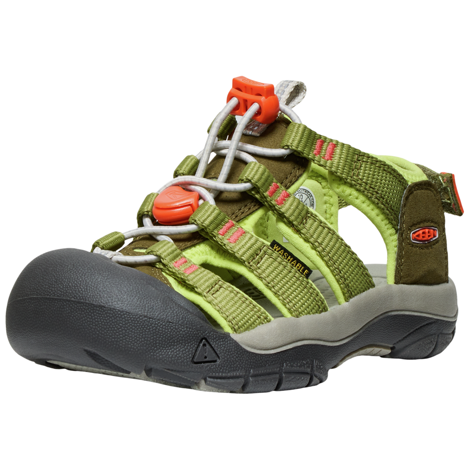 KEEN Kids C Newport Boundless Trekkingsandalen, grün, Grösse: 24
