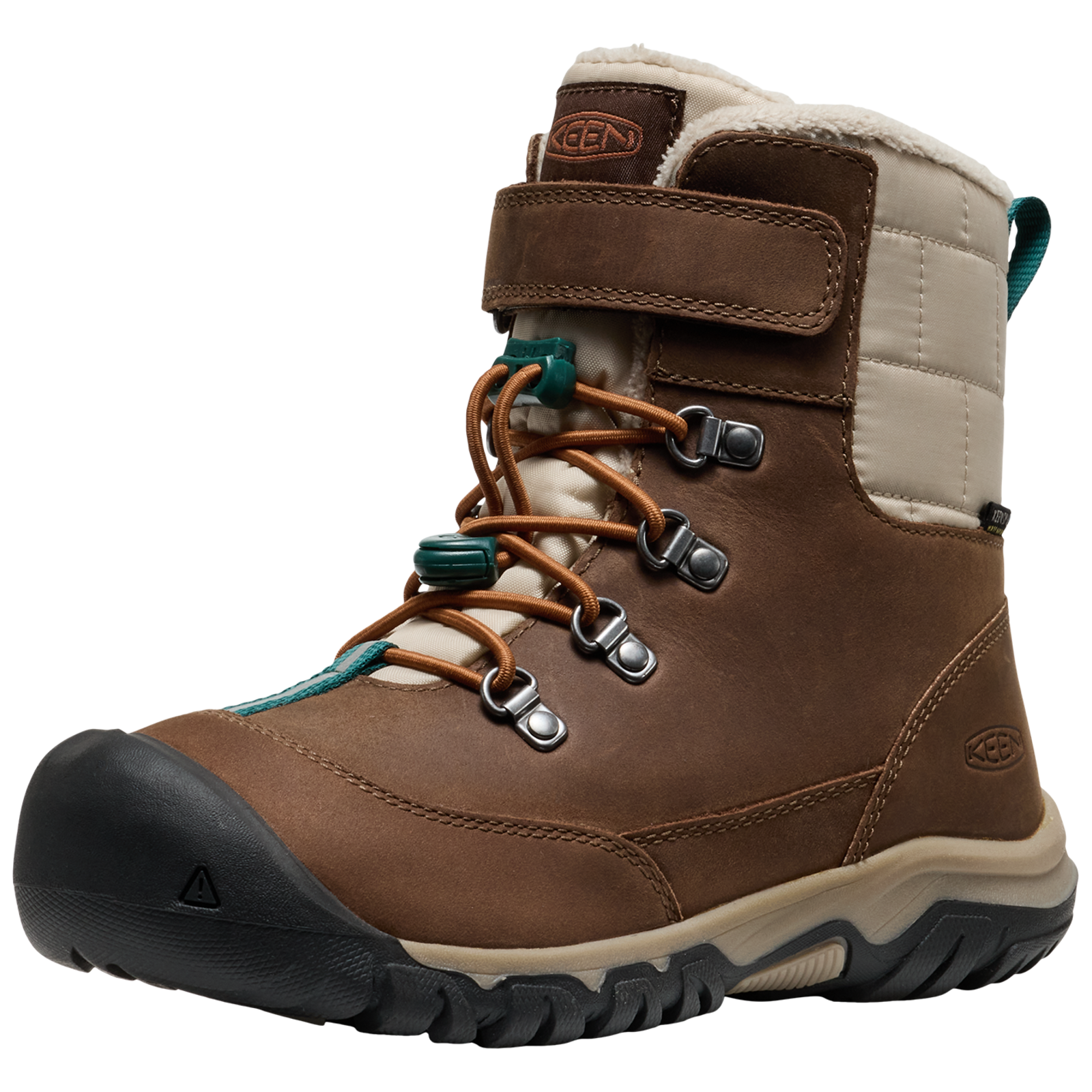 KEEN Kids Y Kanibou WP Winterschuhe, braun, Grösse: 32.5