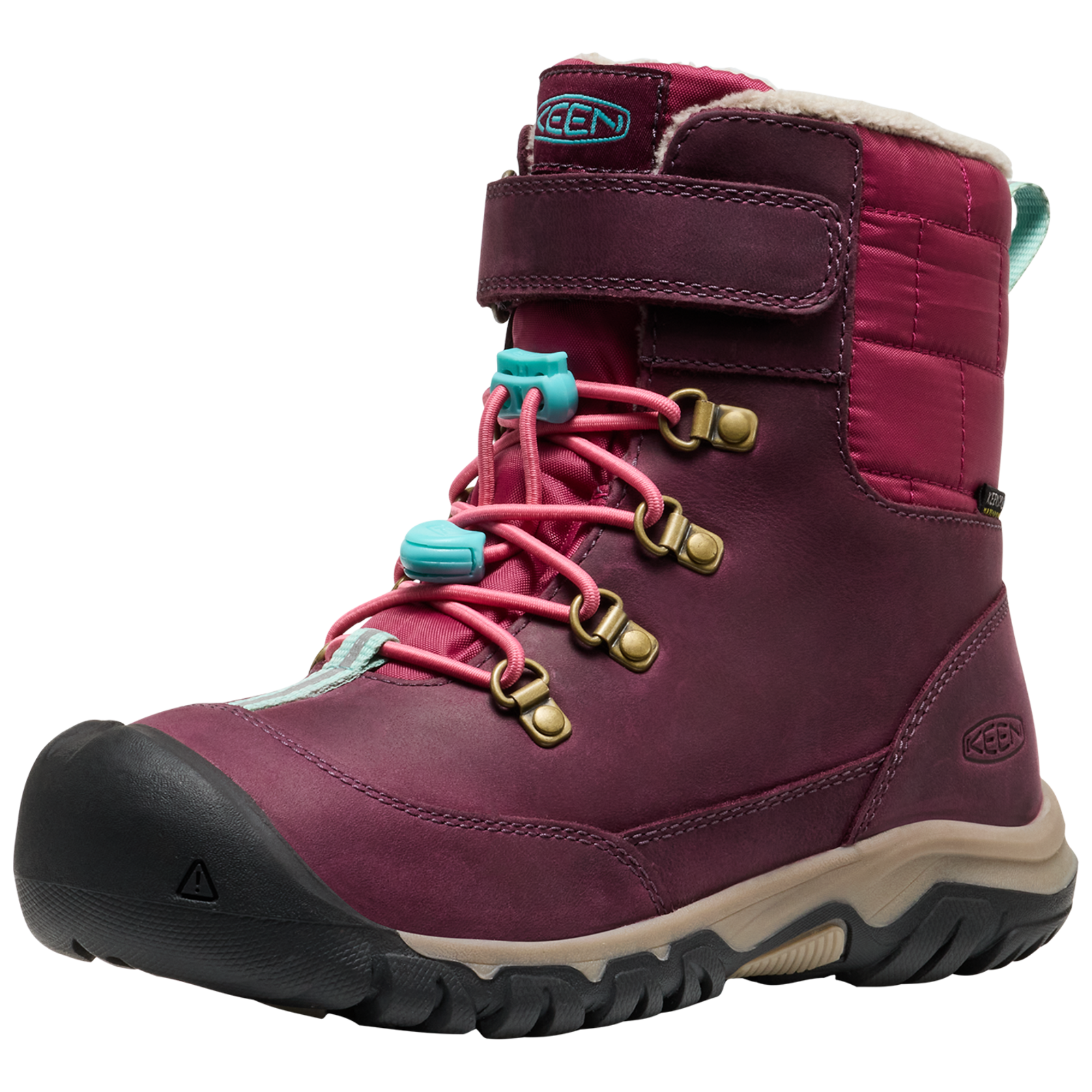 KEEN Kids Y Kanibou WP Winterschuhe, rot, Grösse: 32.5