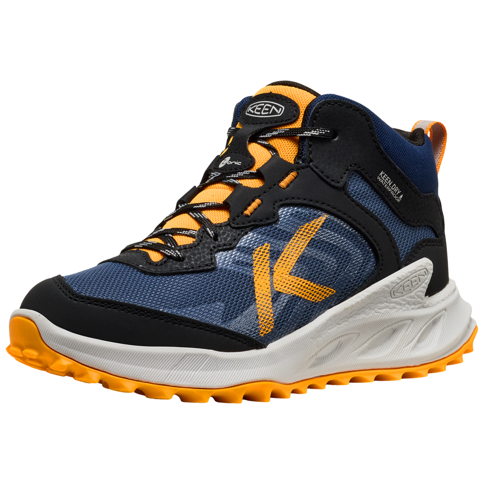 KEEN Kids Y Zionic Mid WP Wander-/Trekkingschuhe halbhoch, blau, Grösse: 32.5