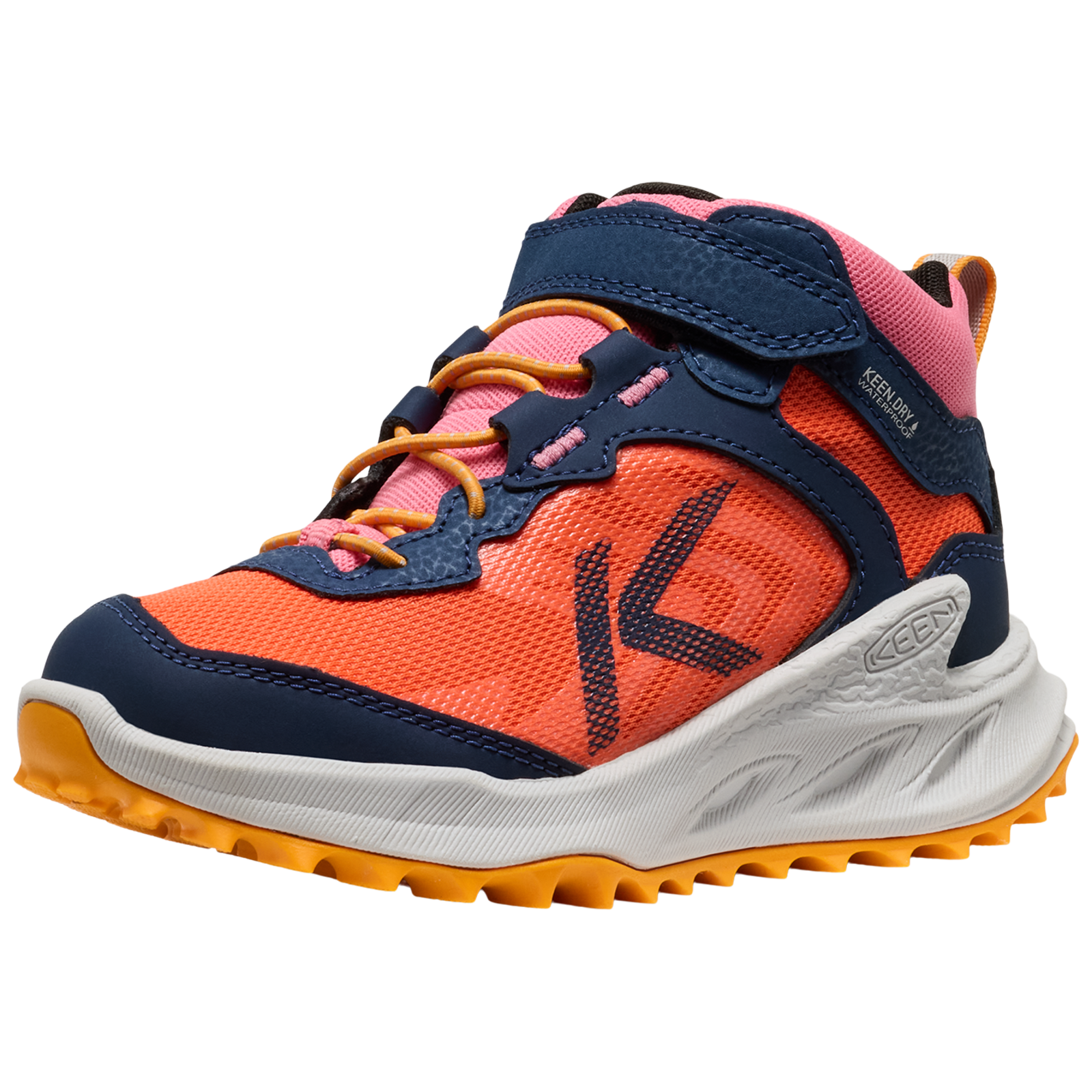 KEEN Kids C Zionic Mid WP Multifunktionsschuhe, orange, Grösse: 25.5