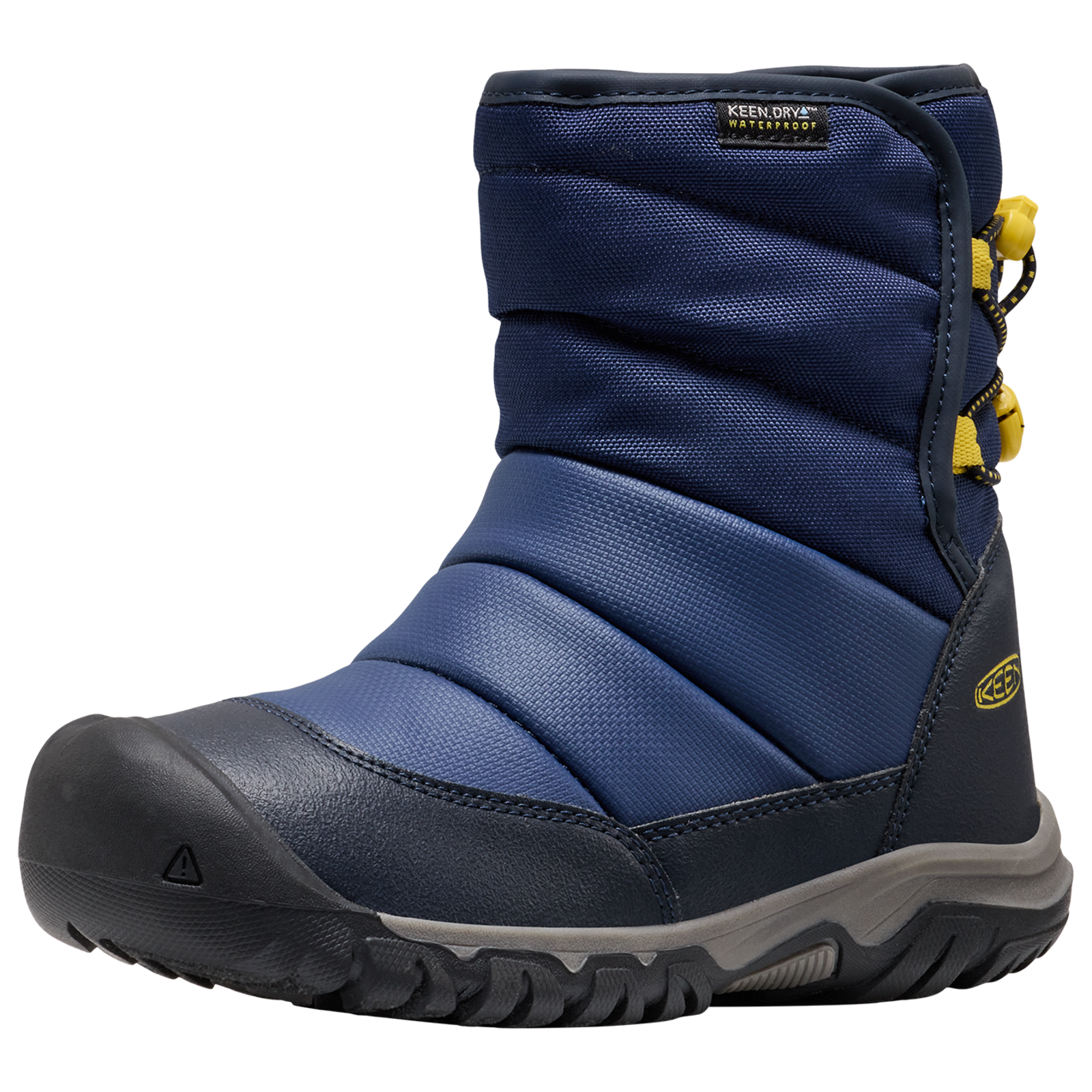KEEN Kids Y Puffrider WP Winterschuhe, blau, Grösse: 32.5
