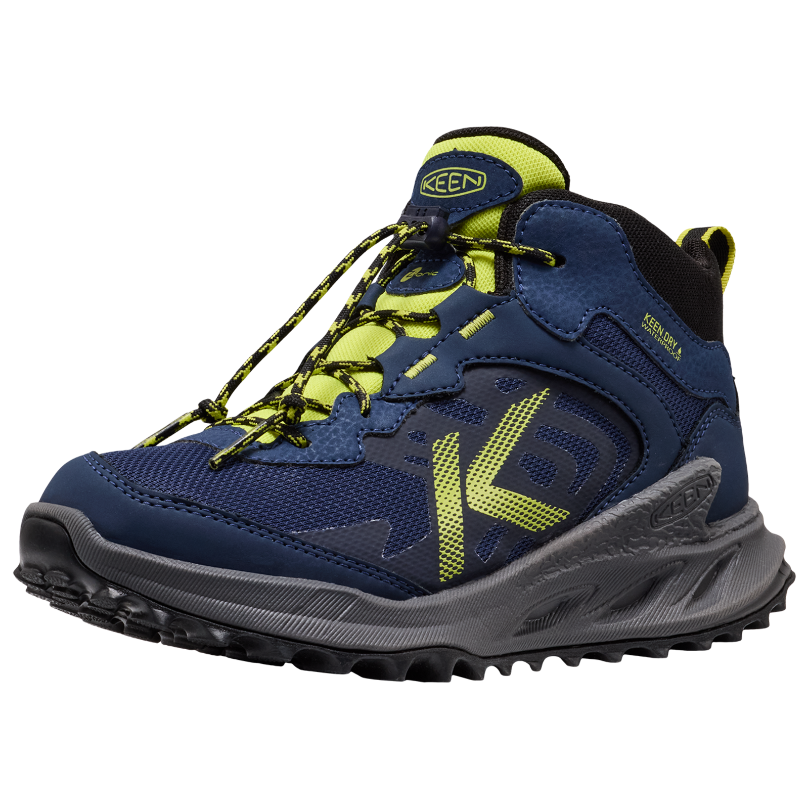 KEEN Kids Y Zionic Mid WP Wander-/Trekkingschuhe halbhoch, blau, Grösse: 32.5