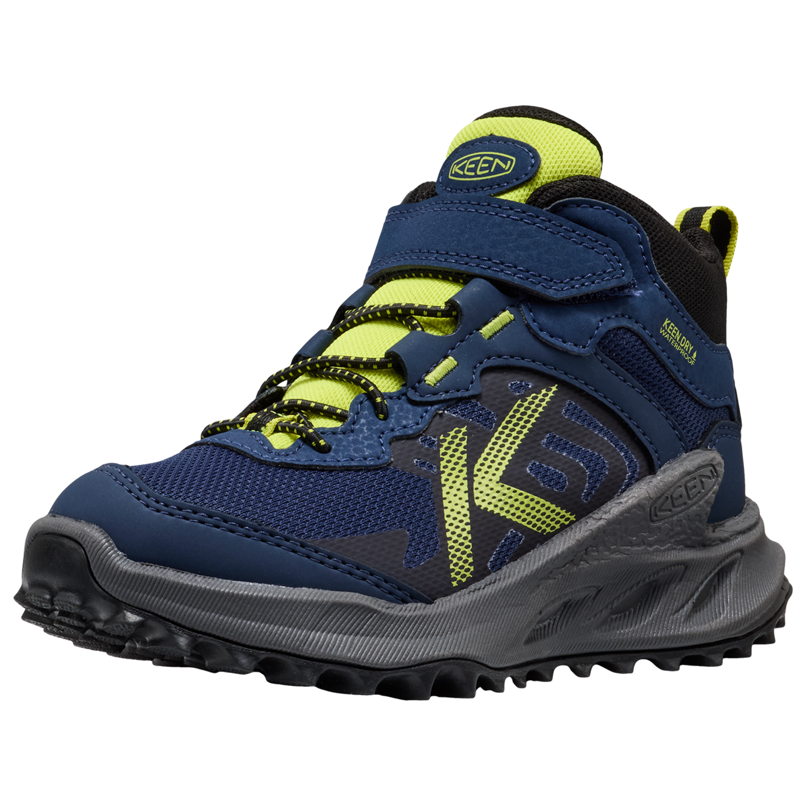 KEEN Kids C Zionic Mid WP Multifunktionsschuhe, blau, Grösse: 24