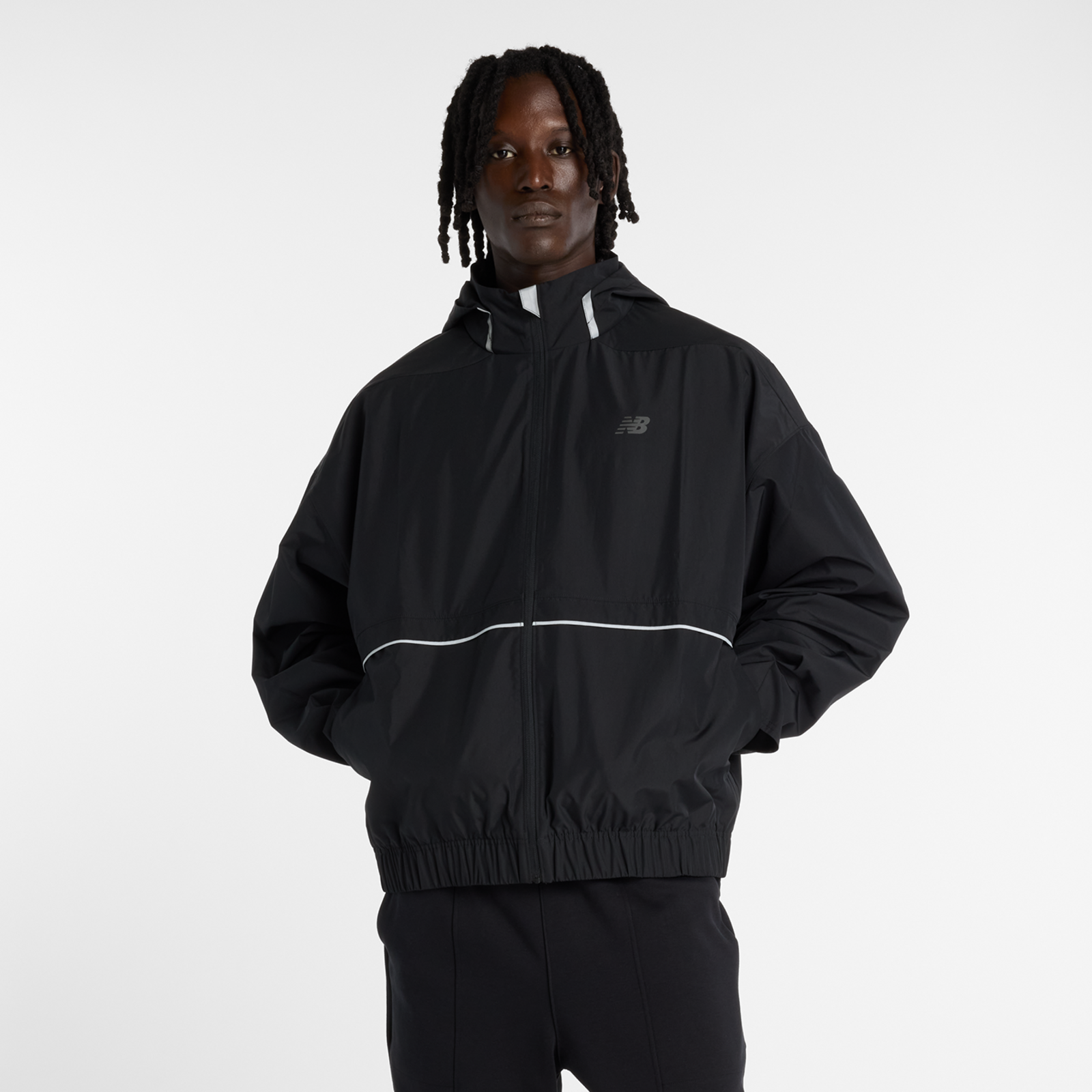 New Balance Elusive Shell Jacket  Herren, black, Grösse: XXL