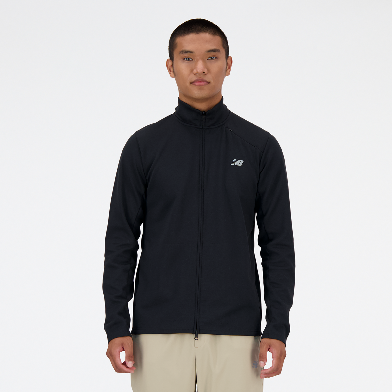 New Balance Tech Knit Full Zip Regular Fit Herren, black, Grösse: S