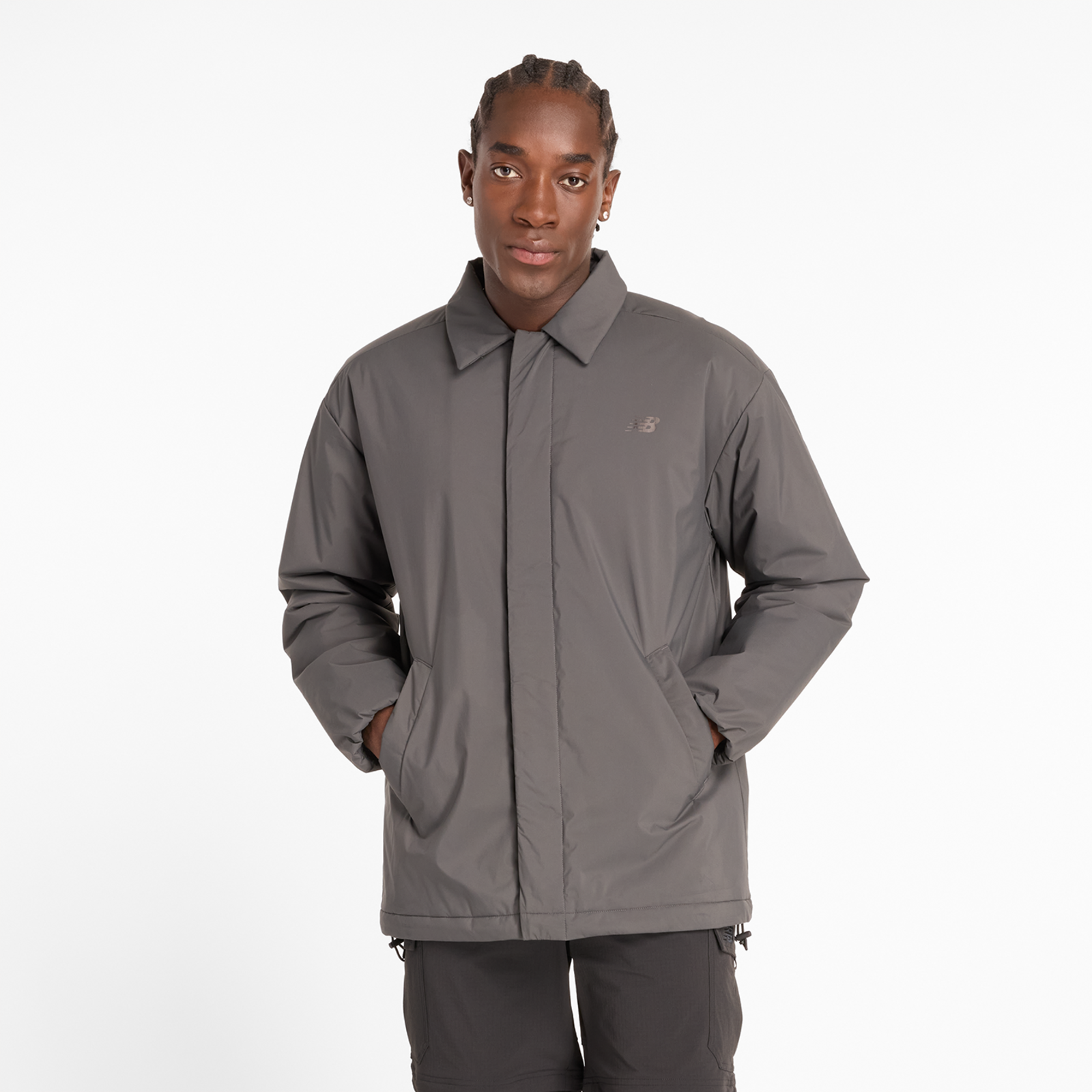 New Balance Coaches Jacket Relaxed Fit Herren, blacktop, Grösse: S