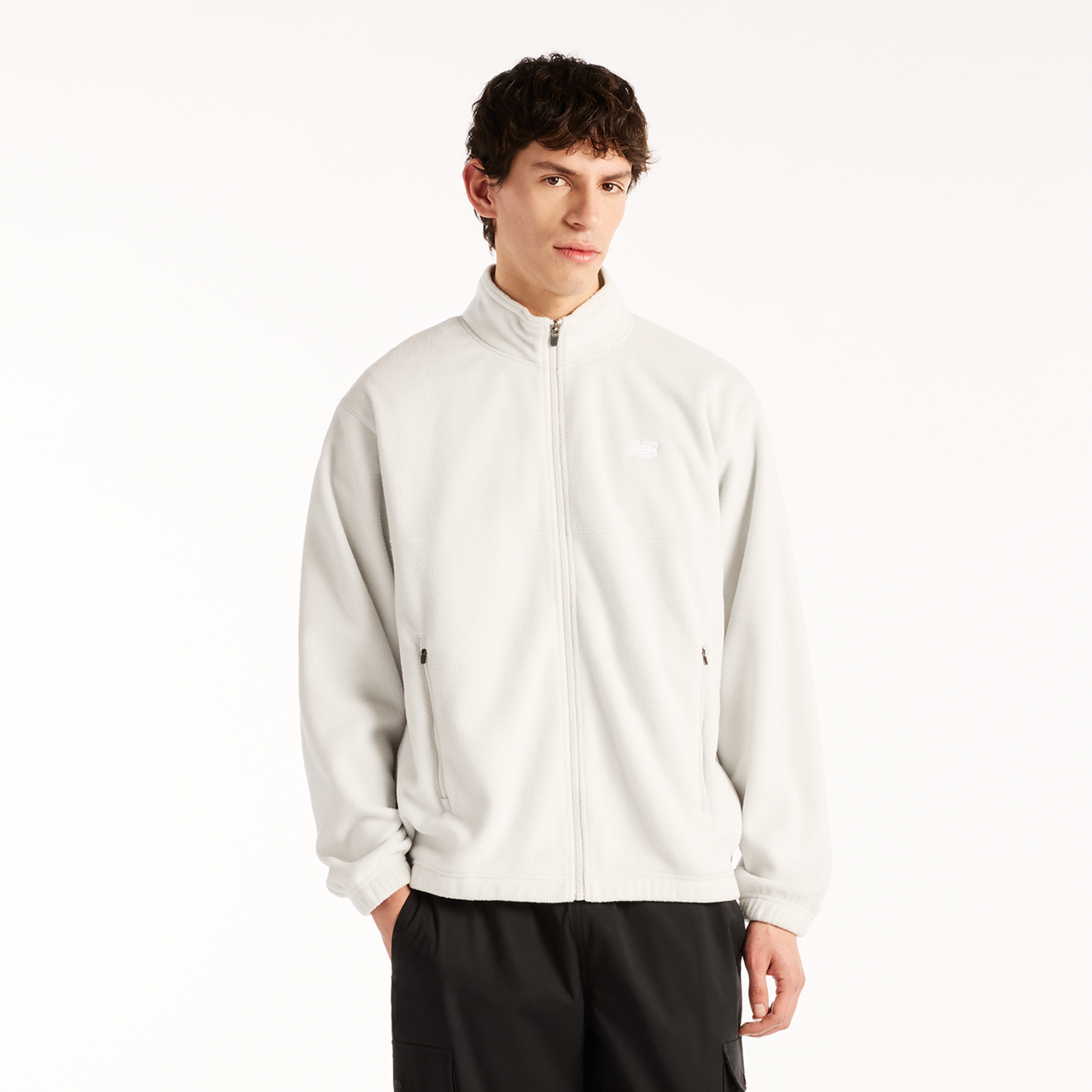 New Balance New Balance Polar Fleece Jacket Herren, grau, Grösse: S  Herren, grau, Grösse: S