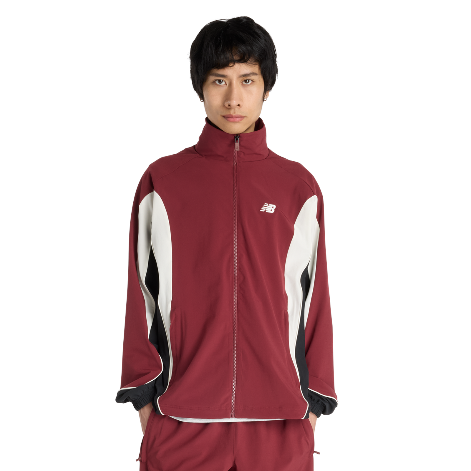 New Balance In Game Woven Track Jacket  Herren, monarch burgundy, Grösse: XL