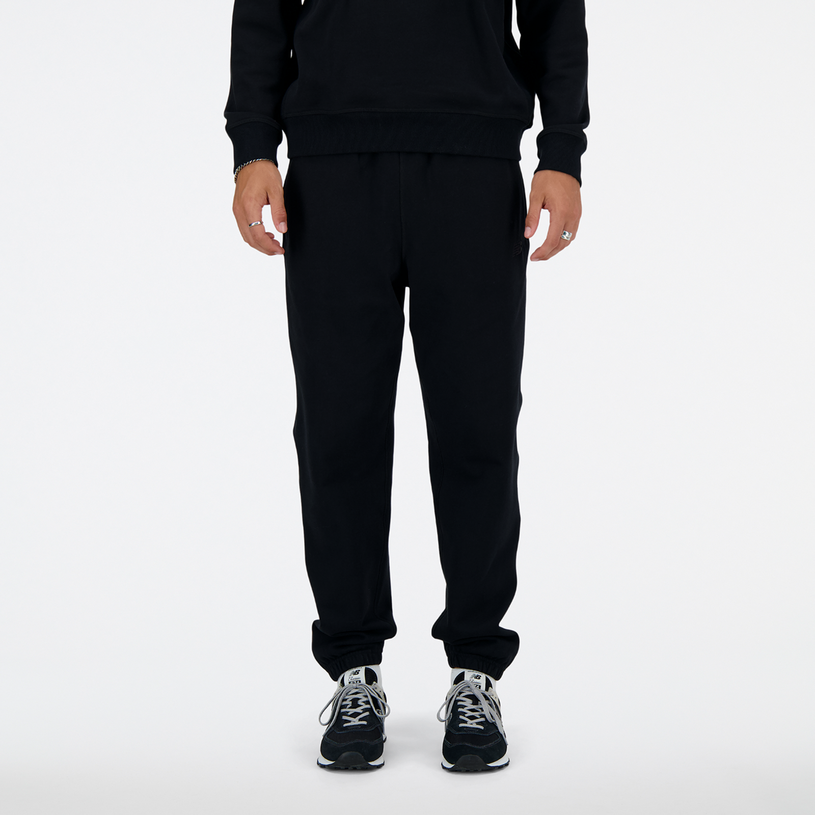 New Balance NB Athletics French Terry Jogger Relaxed Fit Herren, black, Grösse: S