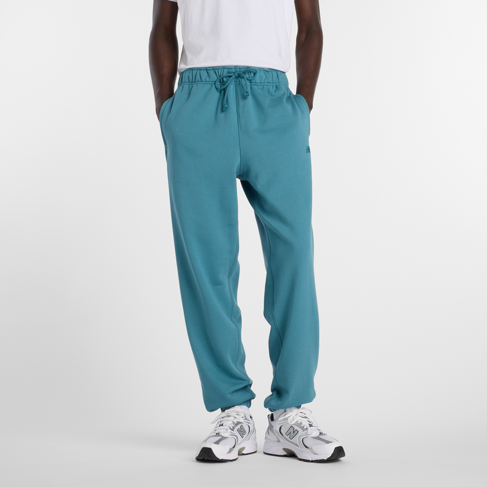 New Balance NB Athletics French Terry Jogger Relaxed Fit Herren, big teal, Grösse: S