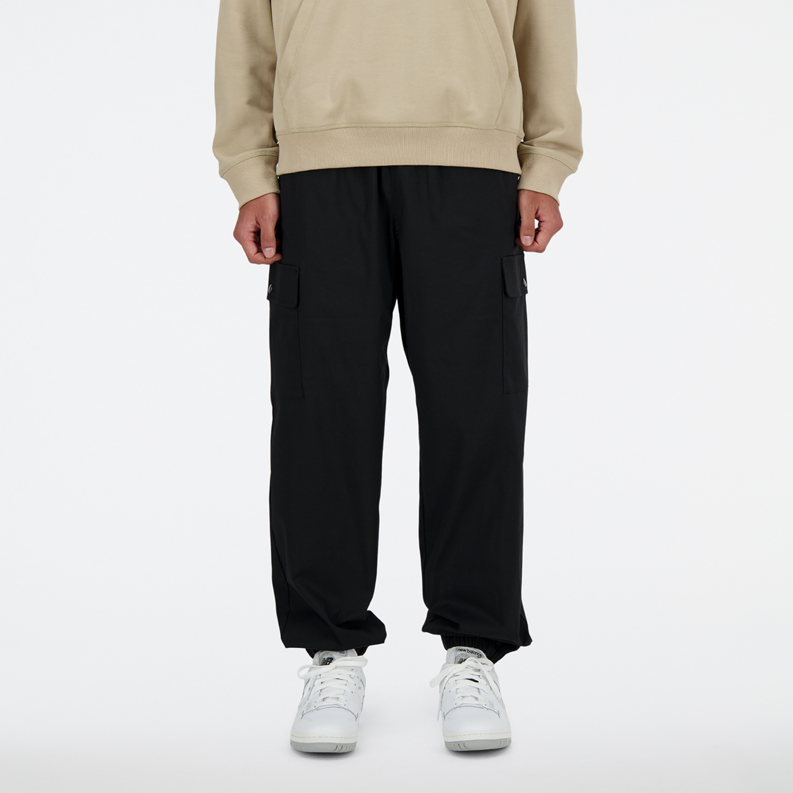 Image of New Balance New Balance Twill Cargo Jogger Herren, schwarz, Grösse: L Regular Fit Herren, schwarz, Grösse: L
