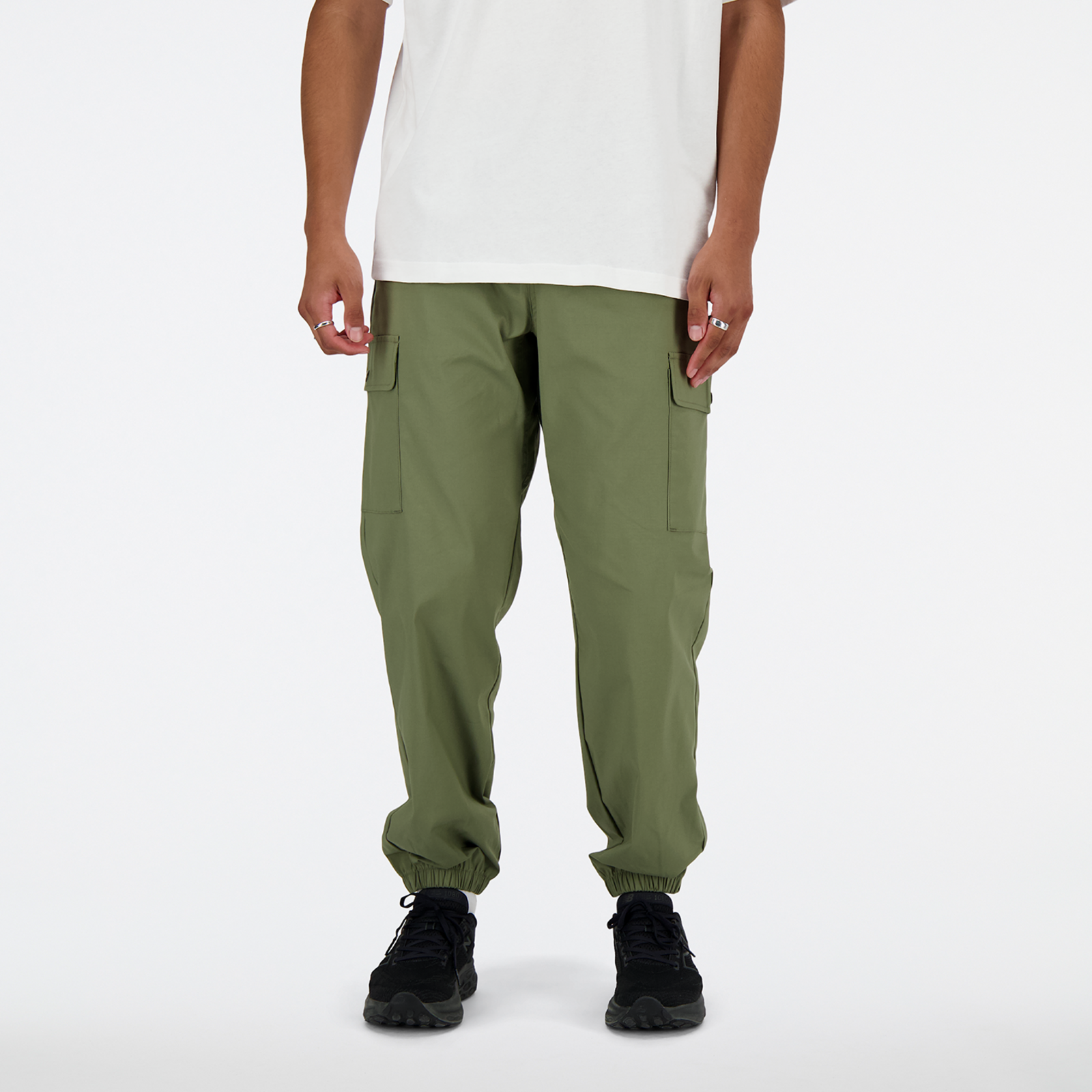 New Balance Twill Cargo Jogger Regular Fit Herren, dark olivine, Grösse: M