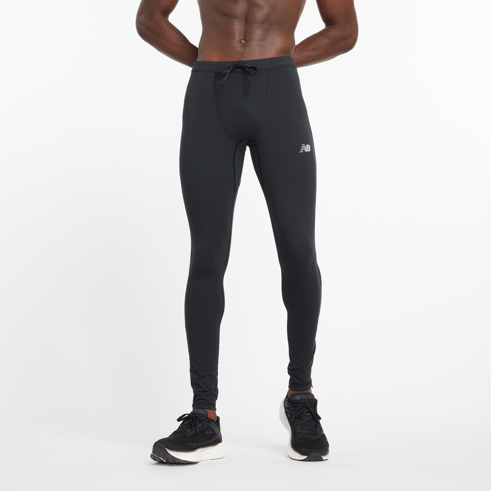 New Balance NB Sleek Reflective Tight Fitted Herren, black, Grösse: XL