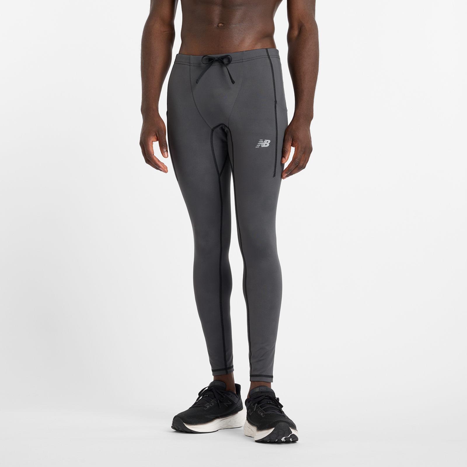 New Balance Athletics Reflective Heat Pocket Tight Fitted Herren, black multi, Grösse: L