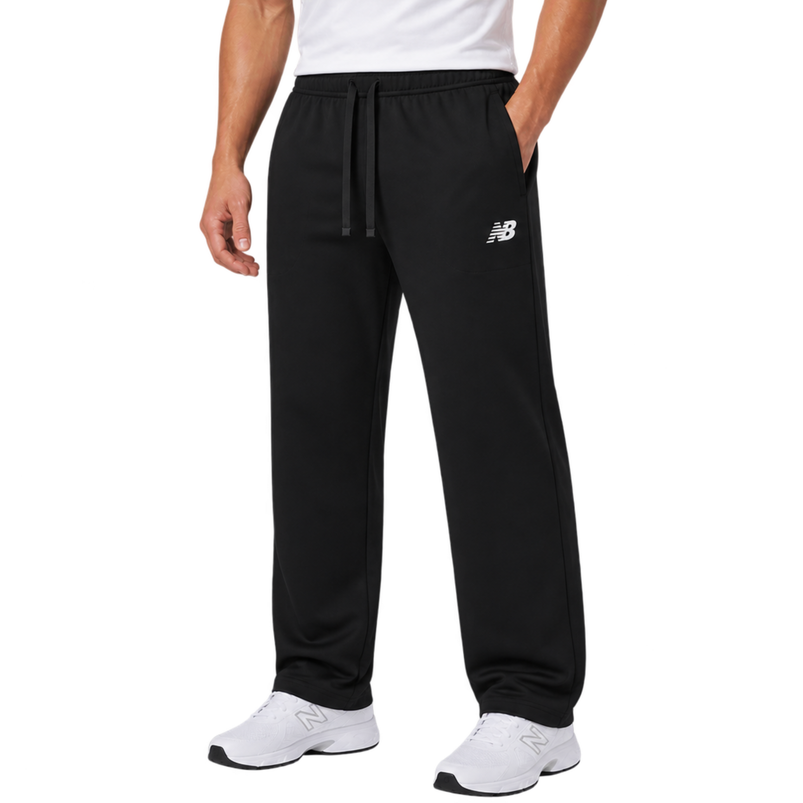Image of New Balance New Balance Sport Knit Straight Leg Pant Herren, schwarz, Grösse: L Herren, schwarz, Grösse: L