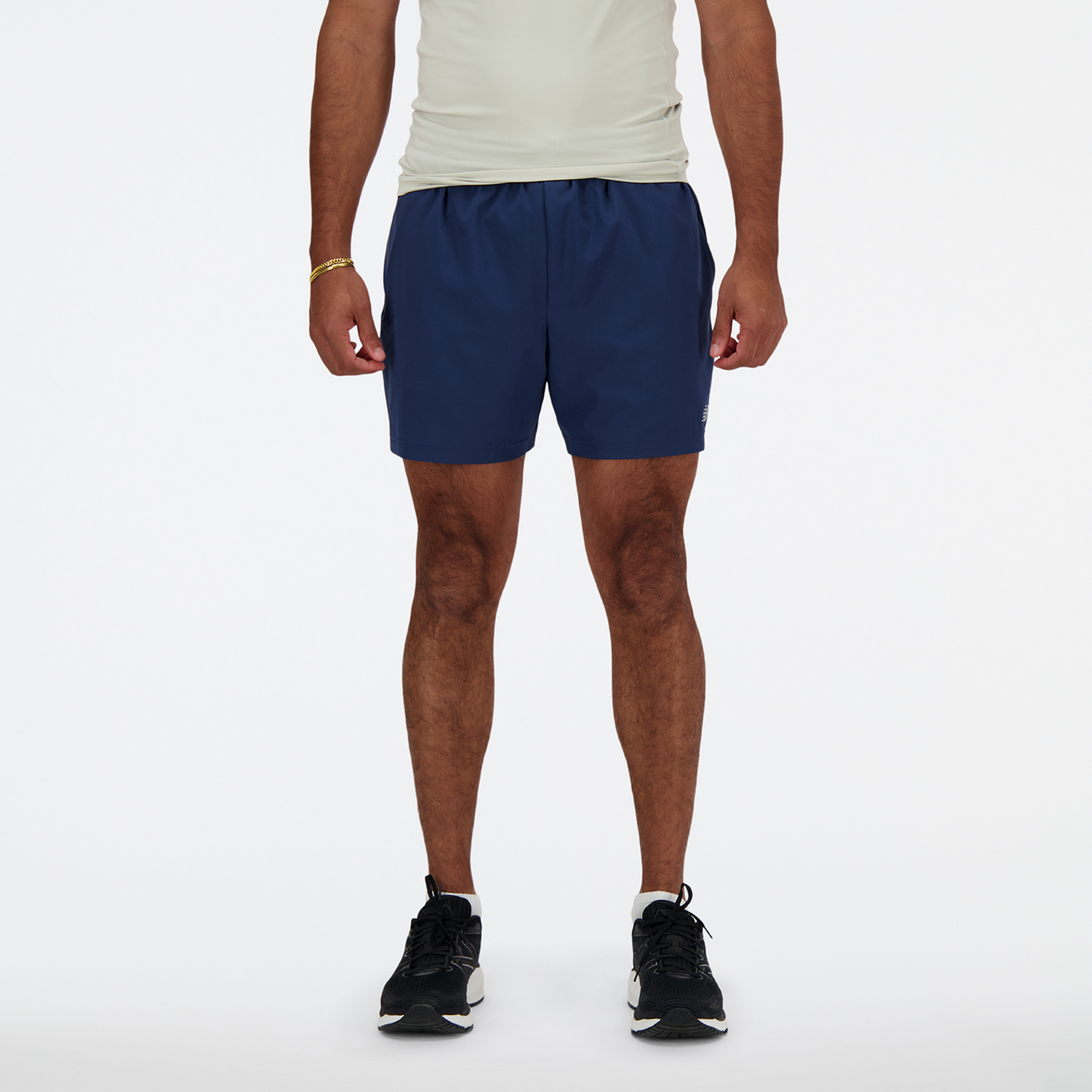 New Balance Sports Essentials Short 5 Inch Brief Regular Fit Herren, nb navy, Grösse: XXL