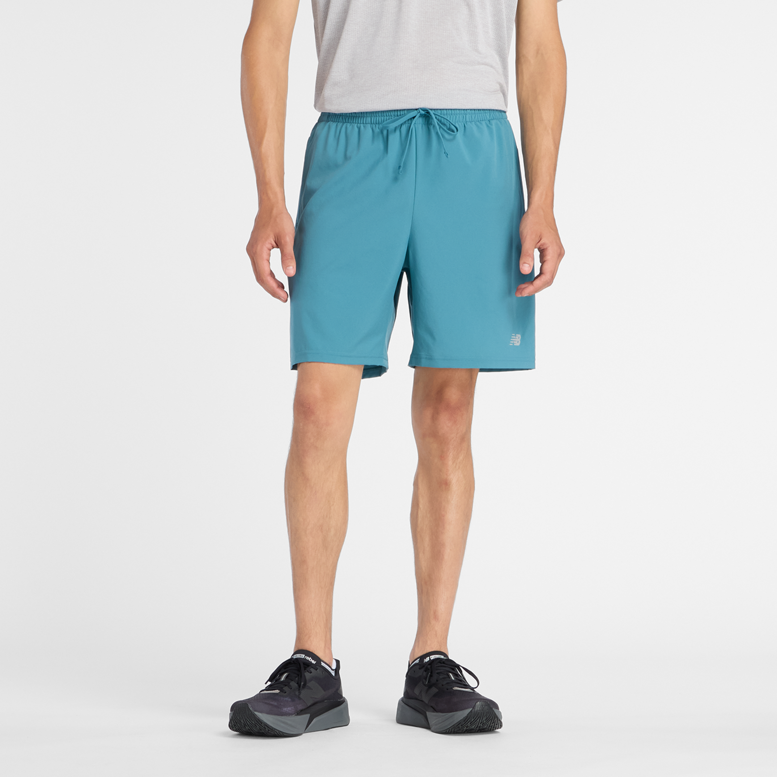 New Balance Sport Essentials Short 7 Inch Brief Regular Fit Herren, big teal, Grösse: XL