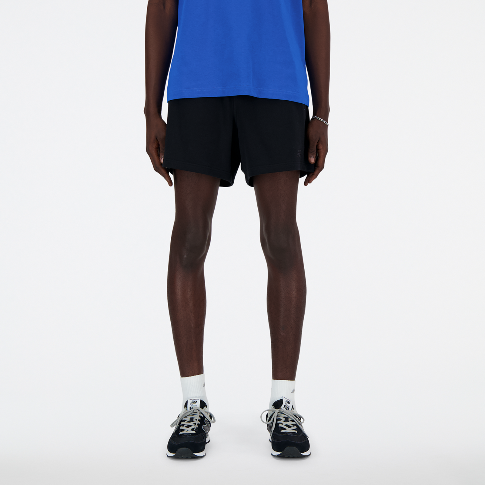 New Balance NB Athletics French Terry Short 5 Inch Relaxed Fit Herren, black, Grösse: XXL