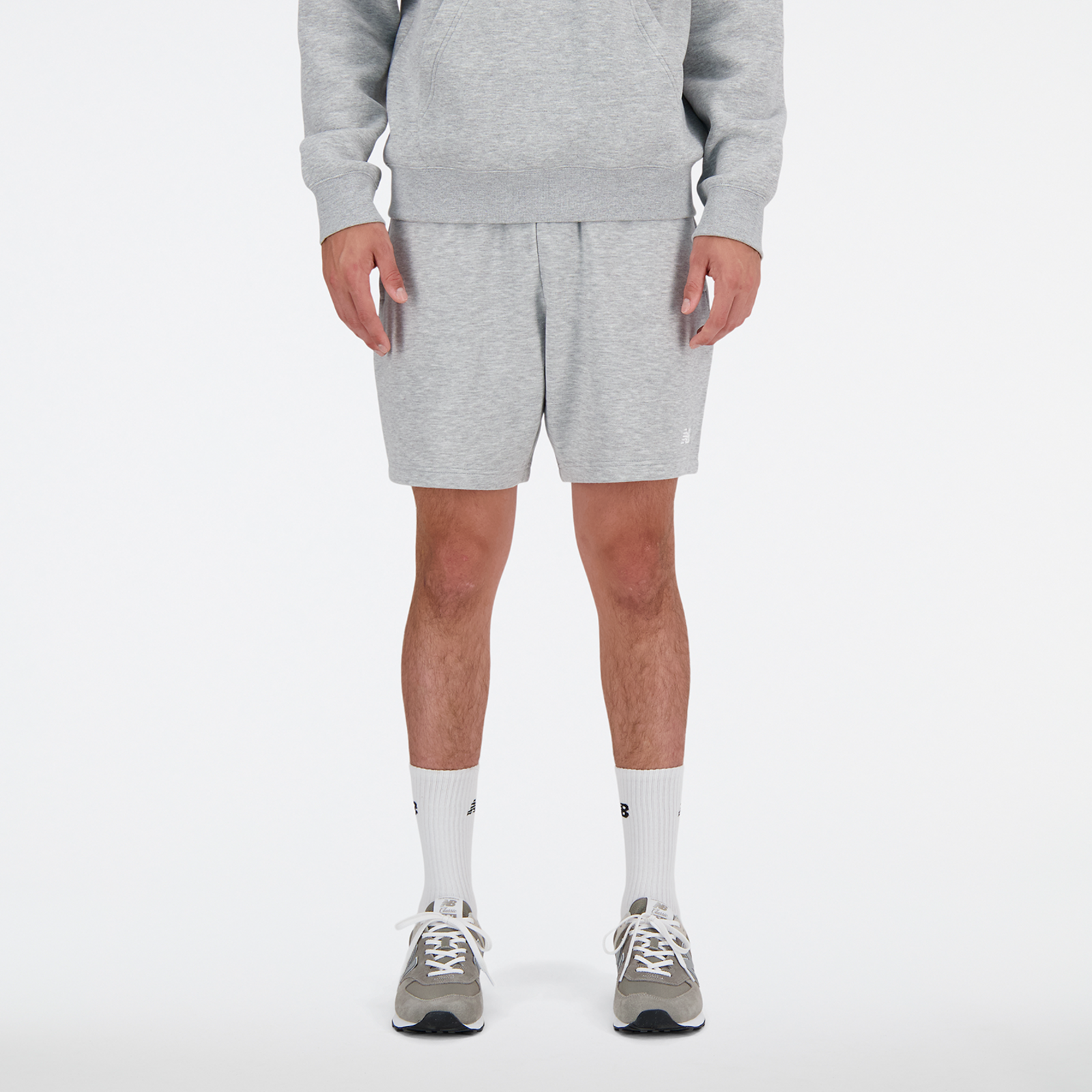 New Balance Sport Essentials French Terry Short 7 Inch Relaxed Fit Herren, athletic grey, Grösse: XXL