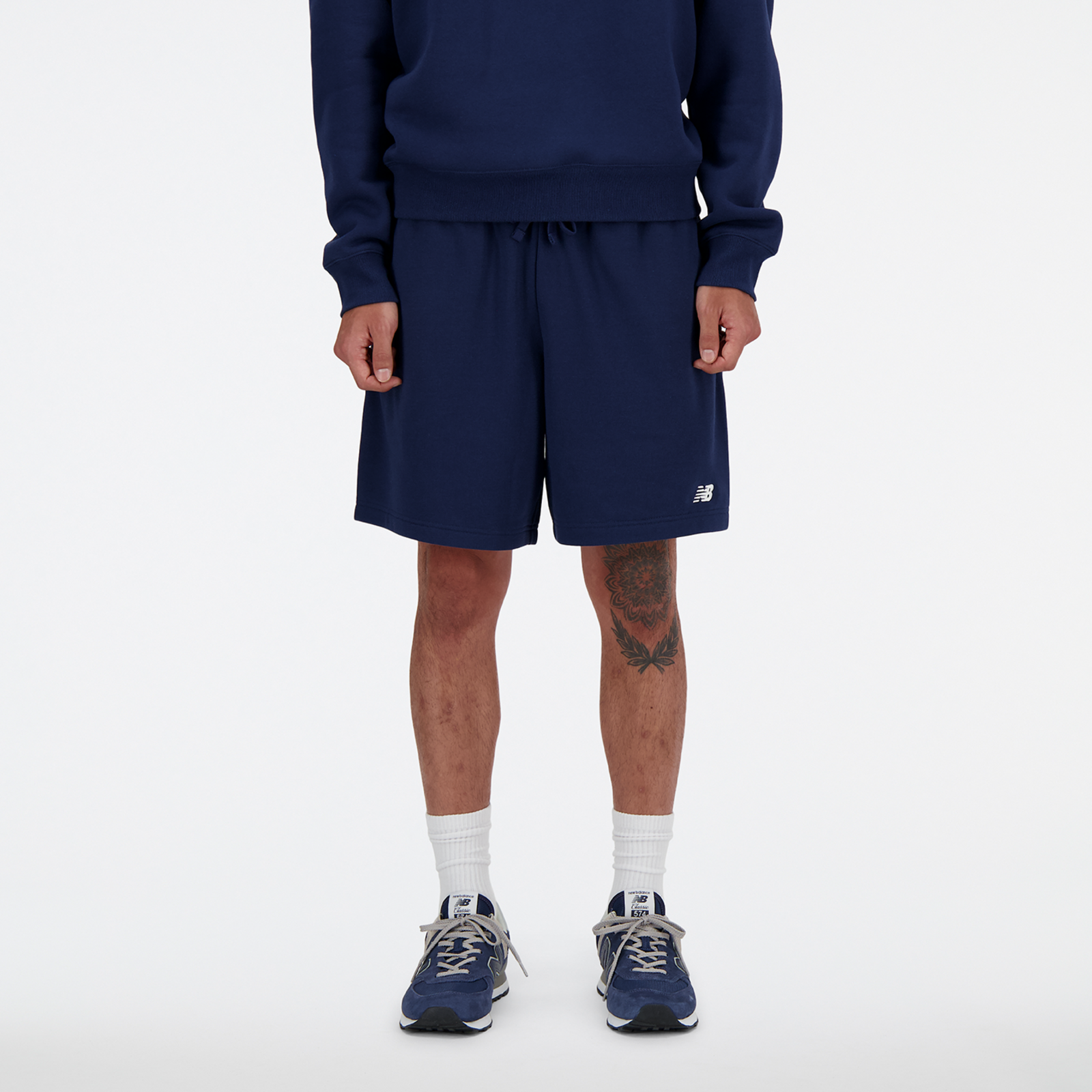 New Balance Sport Essentials French Terry Short 7 Inch Relaxed Fit Herren, nb navy, Grösse: L