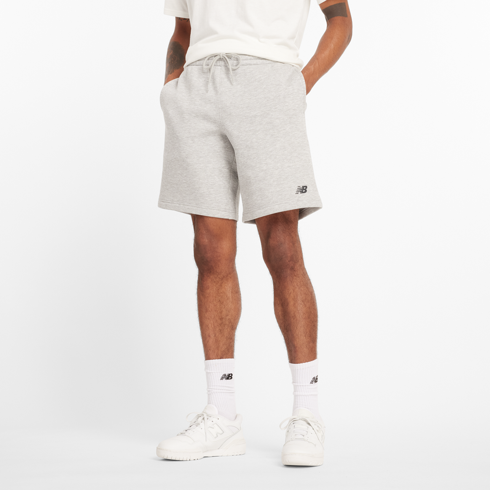 New Balance Sport Fleece Short 9" Regular Fit Herren, athletic grey, Grösse: S