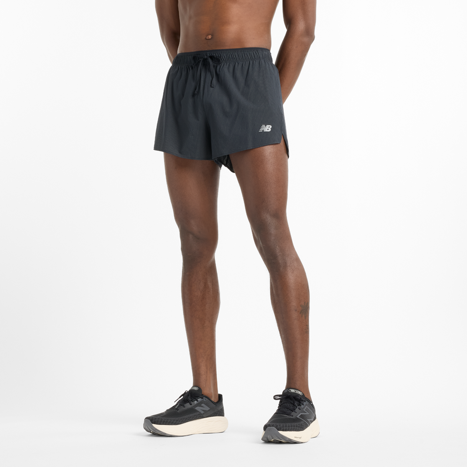 New Balance RC Ultra Light Split Short 3" Regular Fit Herren, black, Grösse: XL