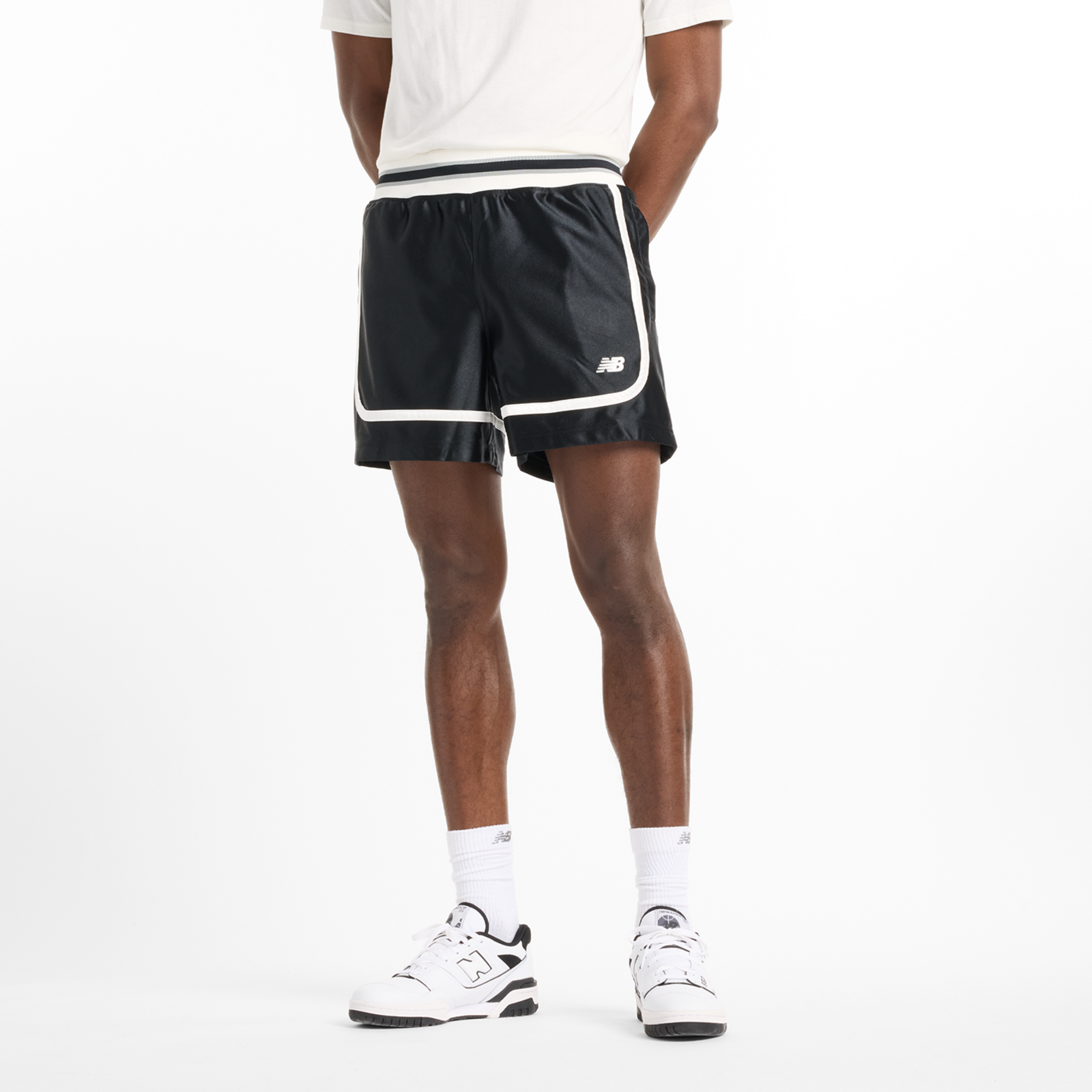 New Balance Poly Tricot Short Relaxed Fit Herren, black, Grösse: XL