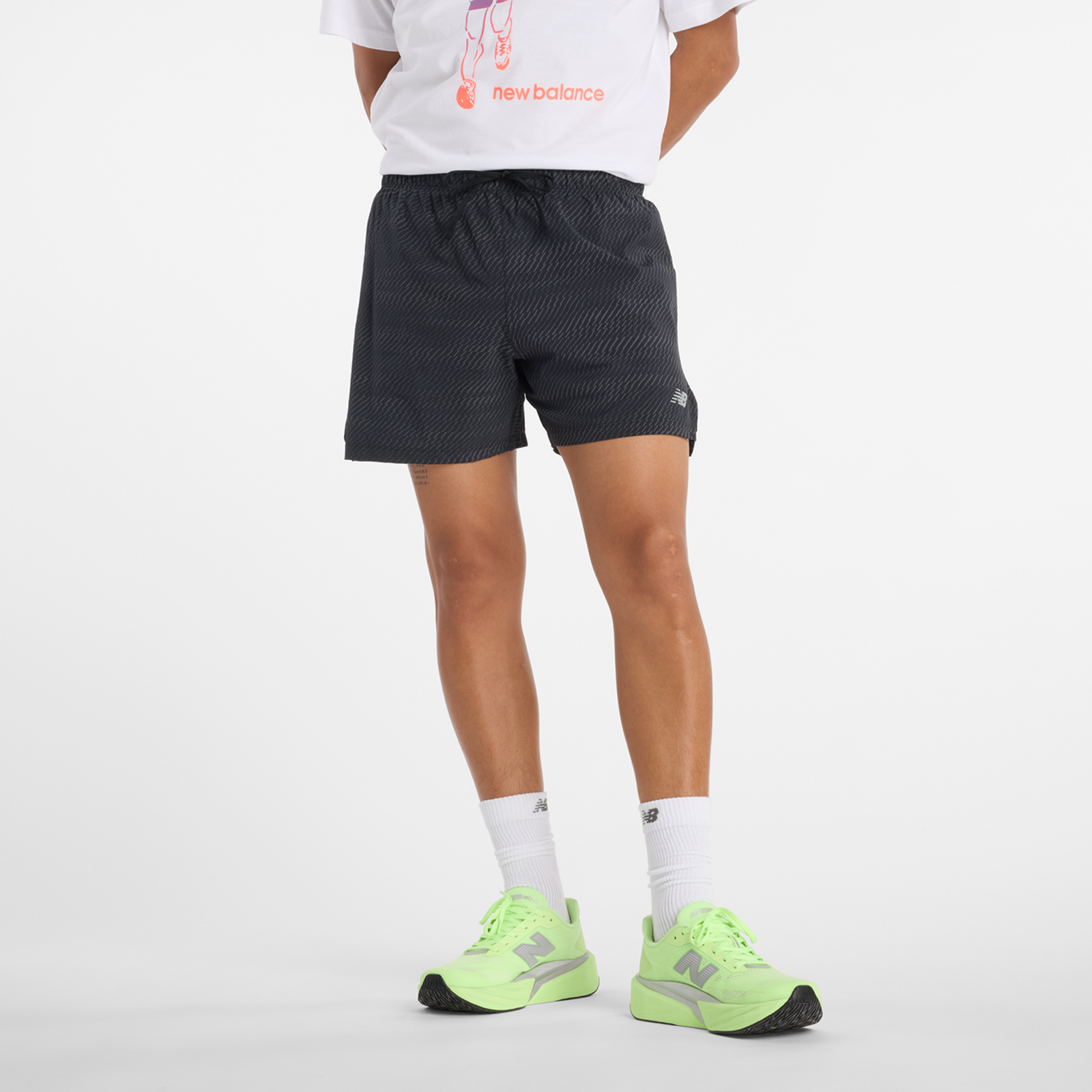 New Balance RC Reflective Short 5"  Herren, schwarz, Grösse: M