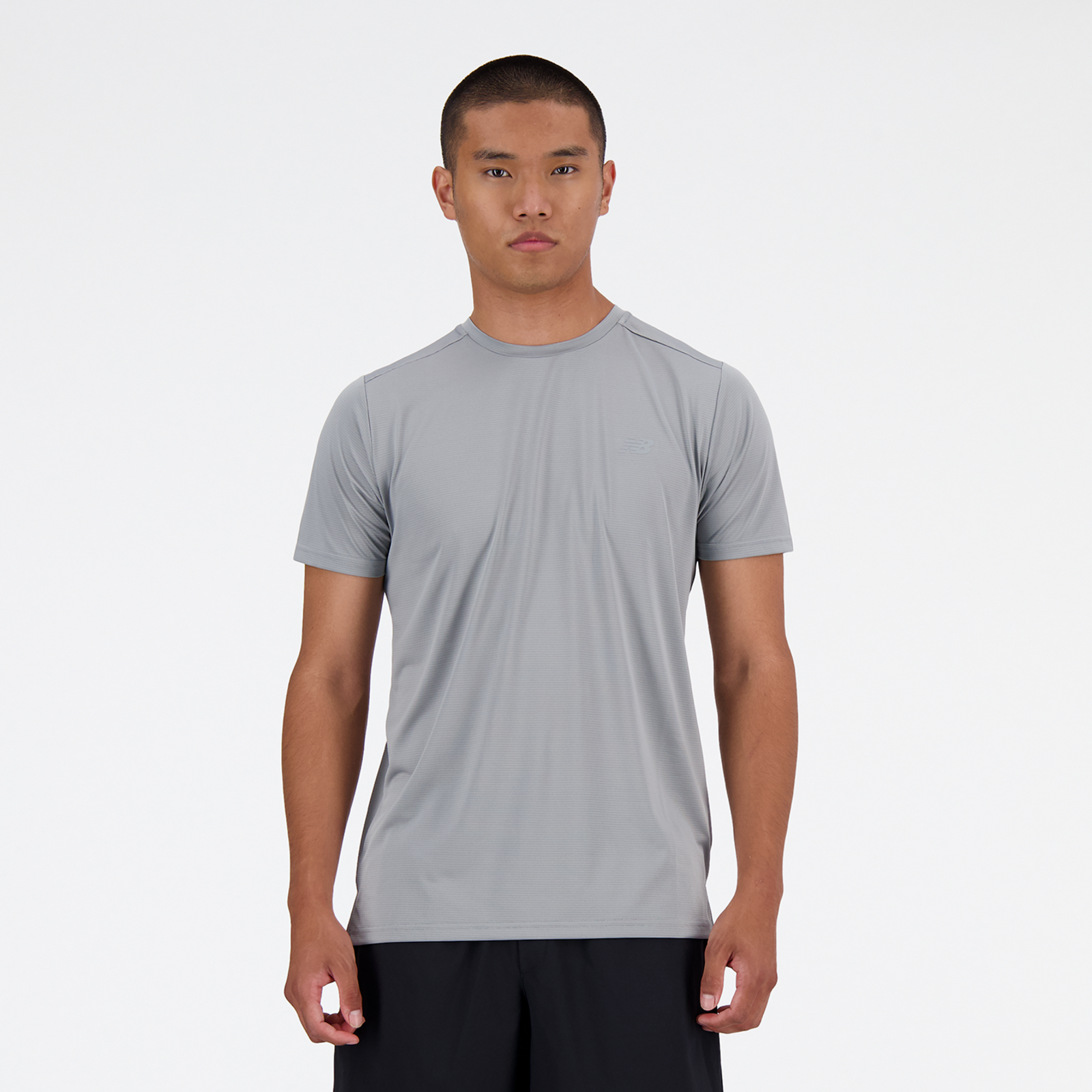 New Balance Sport Essentials Run T-Shirt Regular Fit Herren, slate grey, Grösse: S