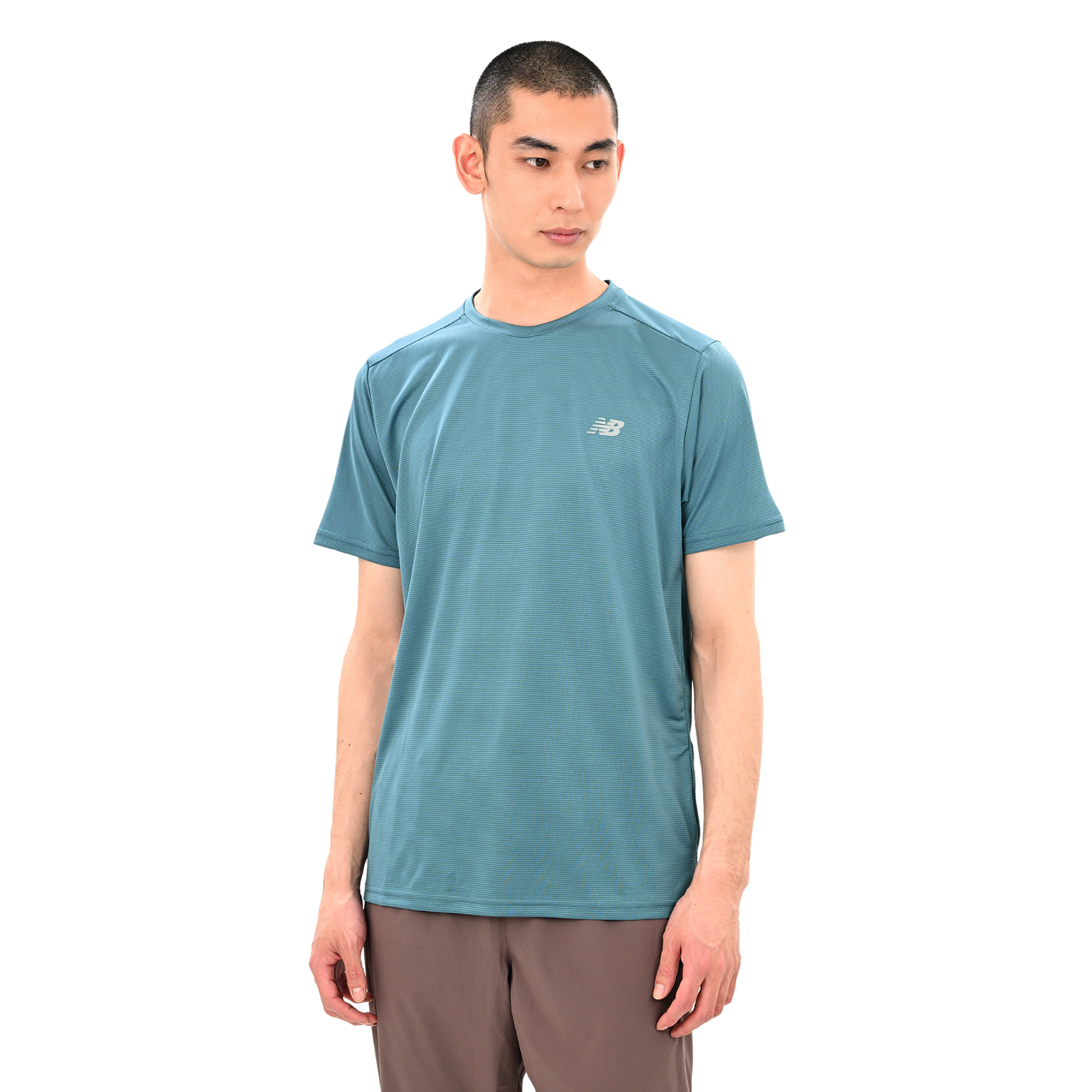 New Balance Sport Essentials Run T-Shirt Regular Fit Herren, big teal, Grösse: M