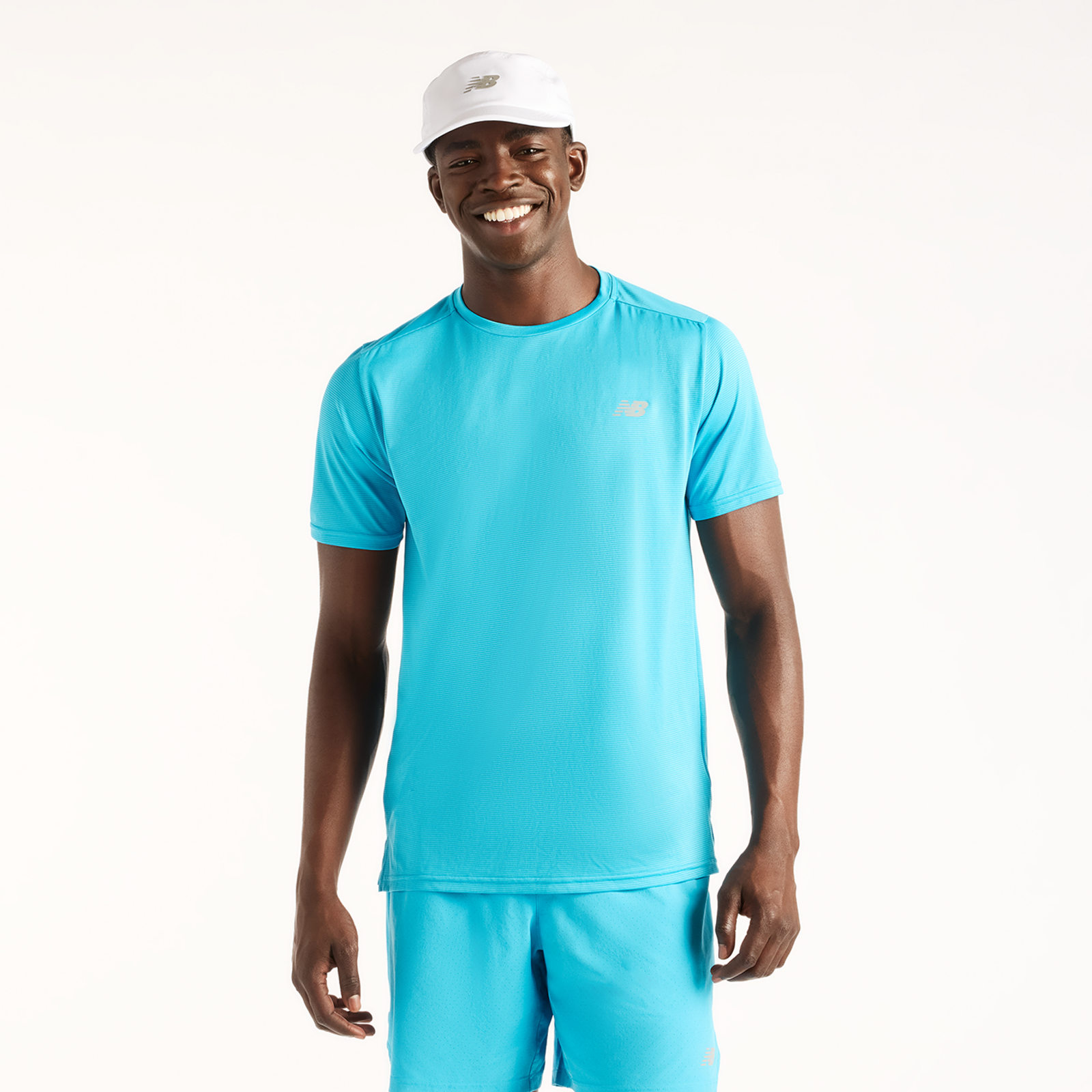 New Balance Sport Essentials Run T-Shirt Regular Fit Herren, blau, Grösse: M