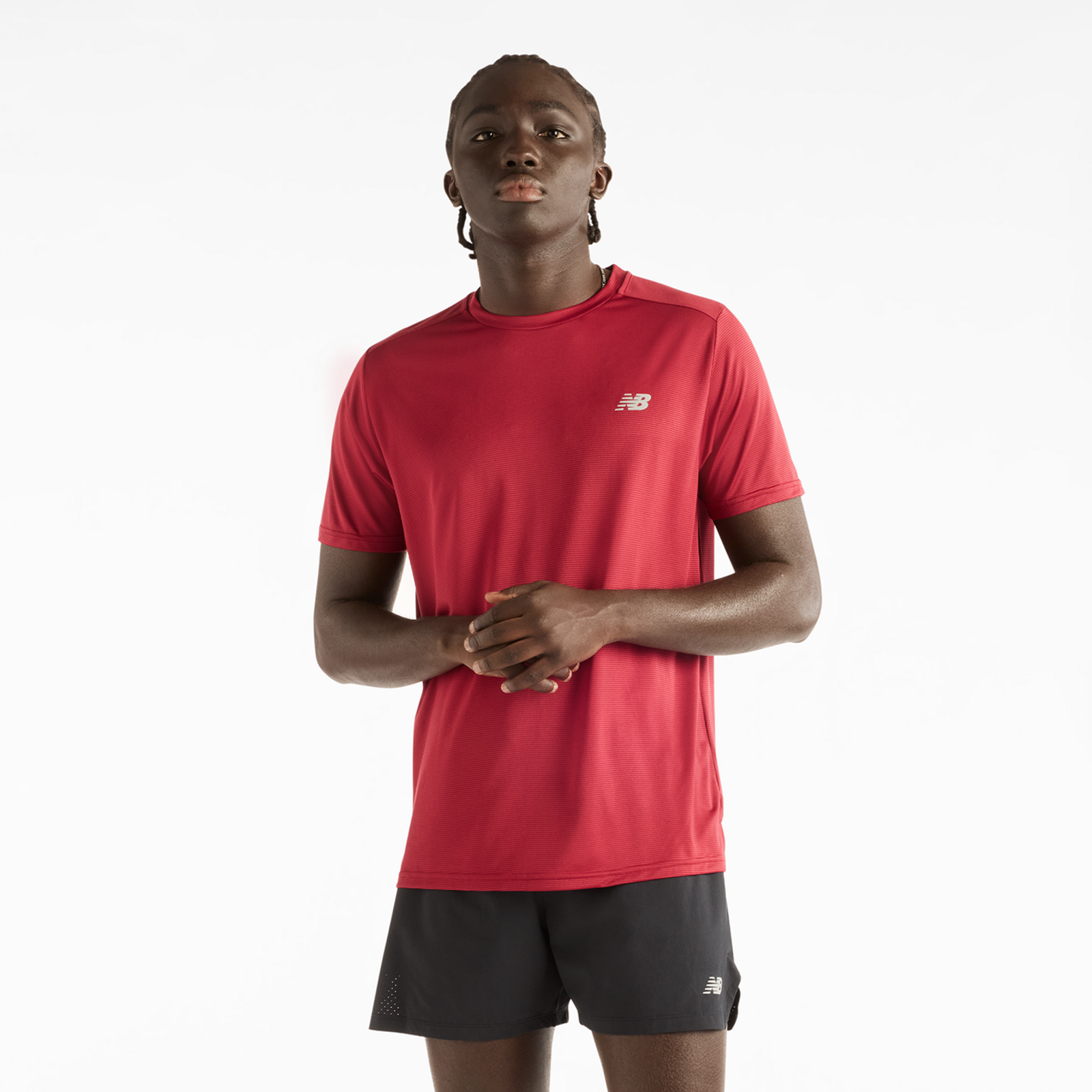 New Balance New Balance Sport Essentials Run T-Shirt Herren, rot, Grösse: M Regular Fit Herren, rot, Grösse: M