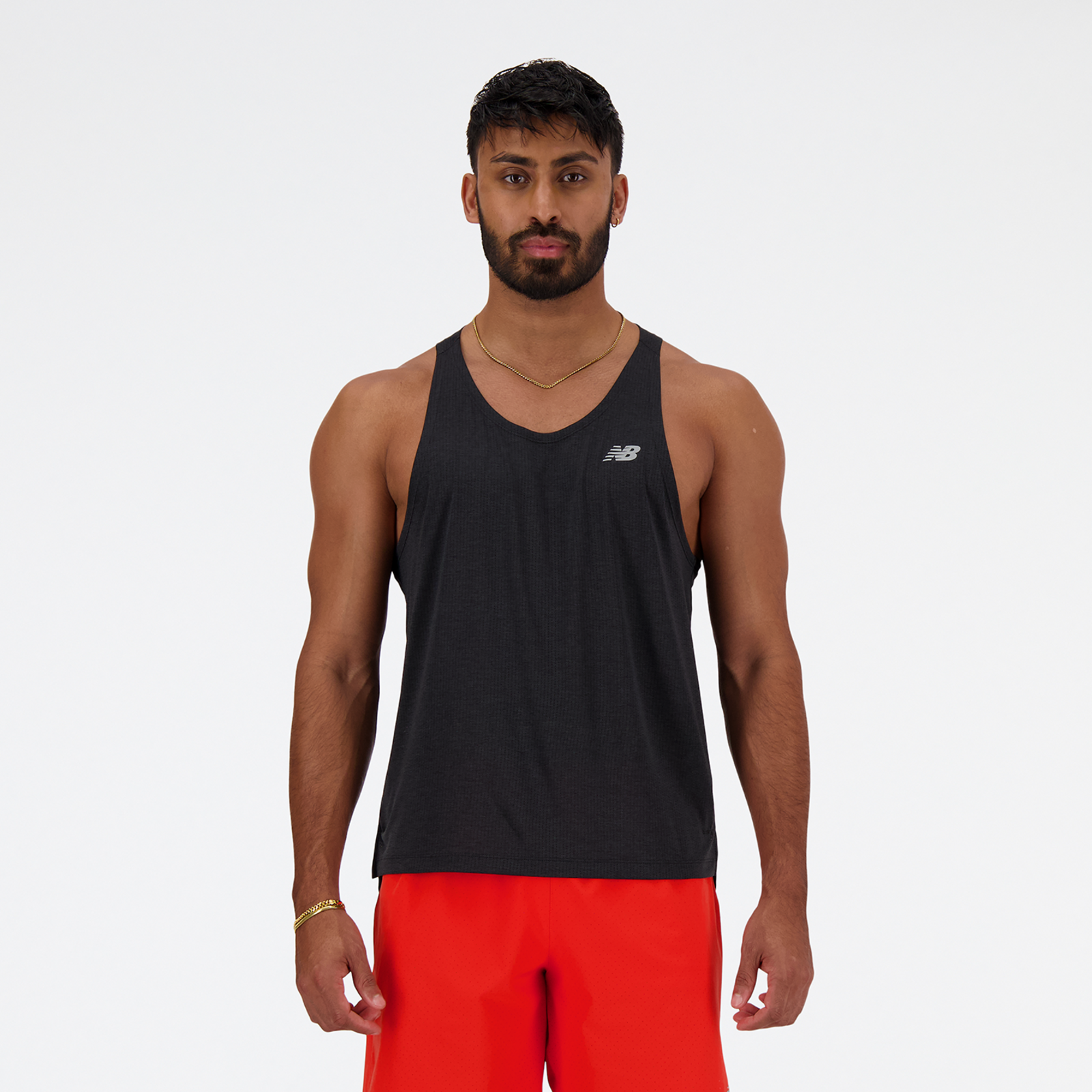 New Balance NB Athletics Run Singlet  Herren, black, Grösse: XXL