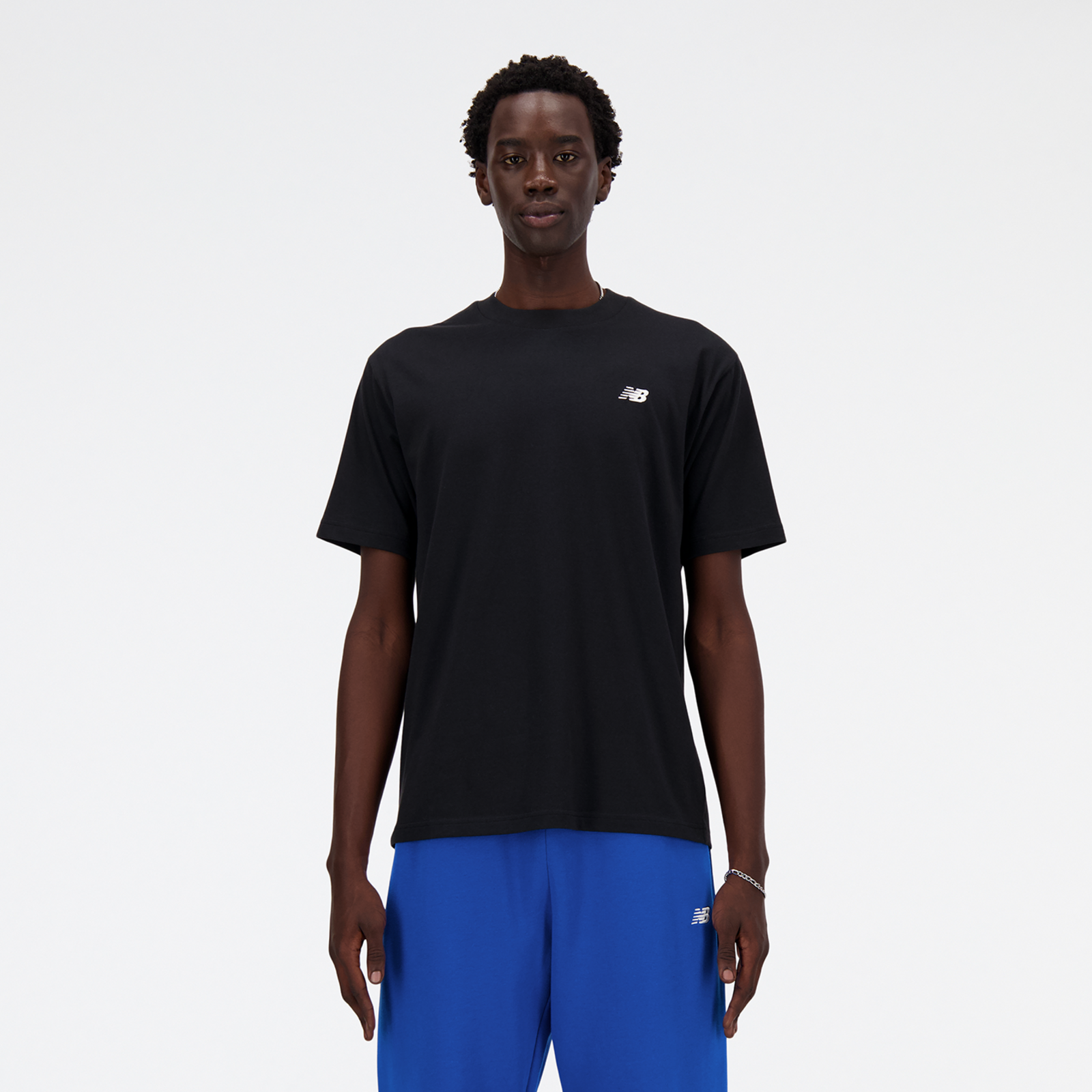 New Balance Sport Essentials Small Logo T-Shirt Relaxed Fit Herren, schwarz, Grösse: S