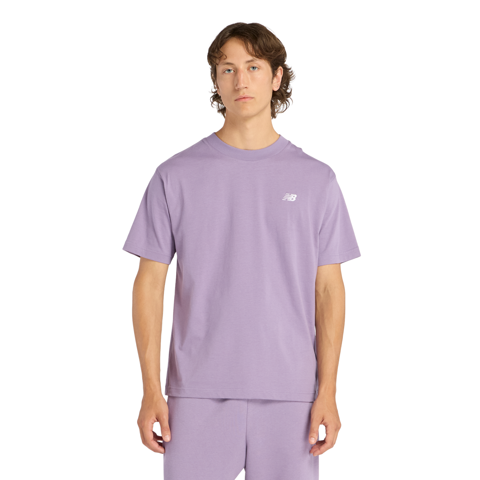 New Balance Sport Essentials Small Logo T-Shirt Relaxed Fit Herren, candied violet, Grösse: XXL
