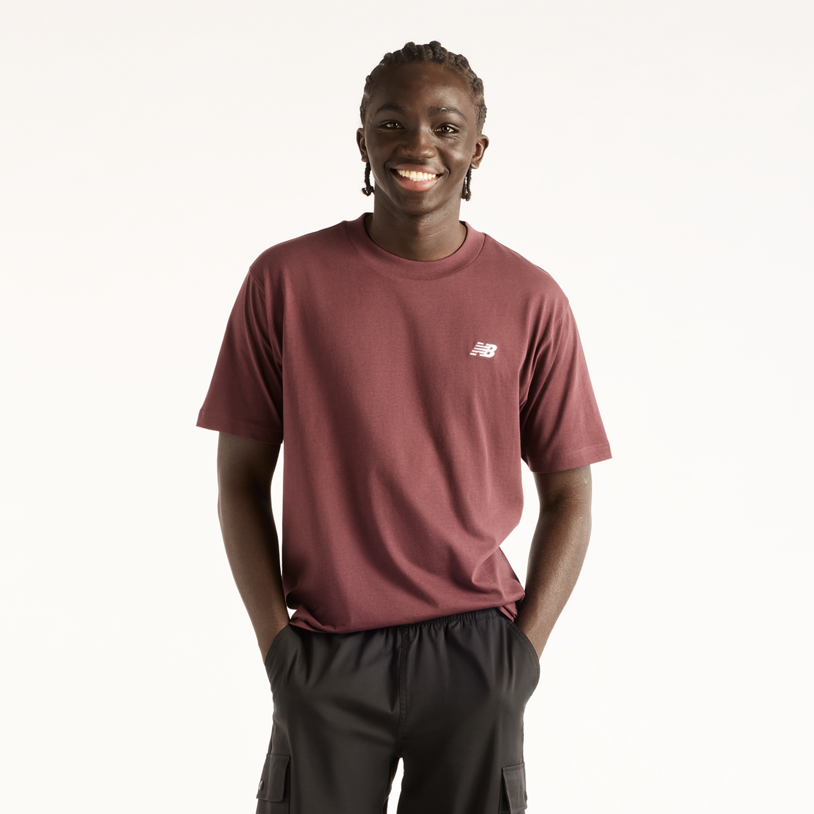 New Balance New Balance Sport Essentials Small Logo T-Shirt Herren, rot, Grösse: XXL Relaxed Fit Herren, rot, Grösse: XXL
