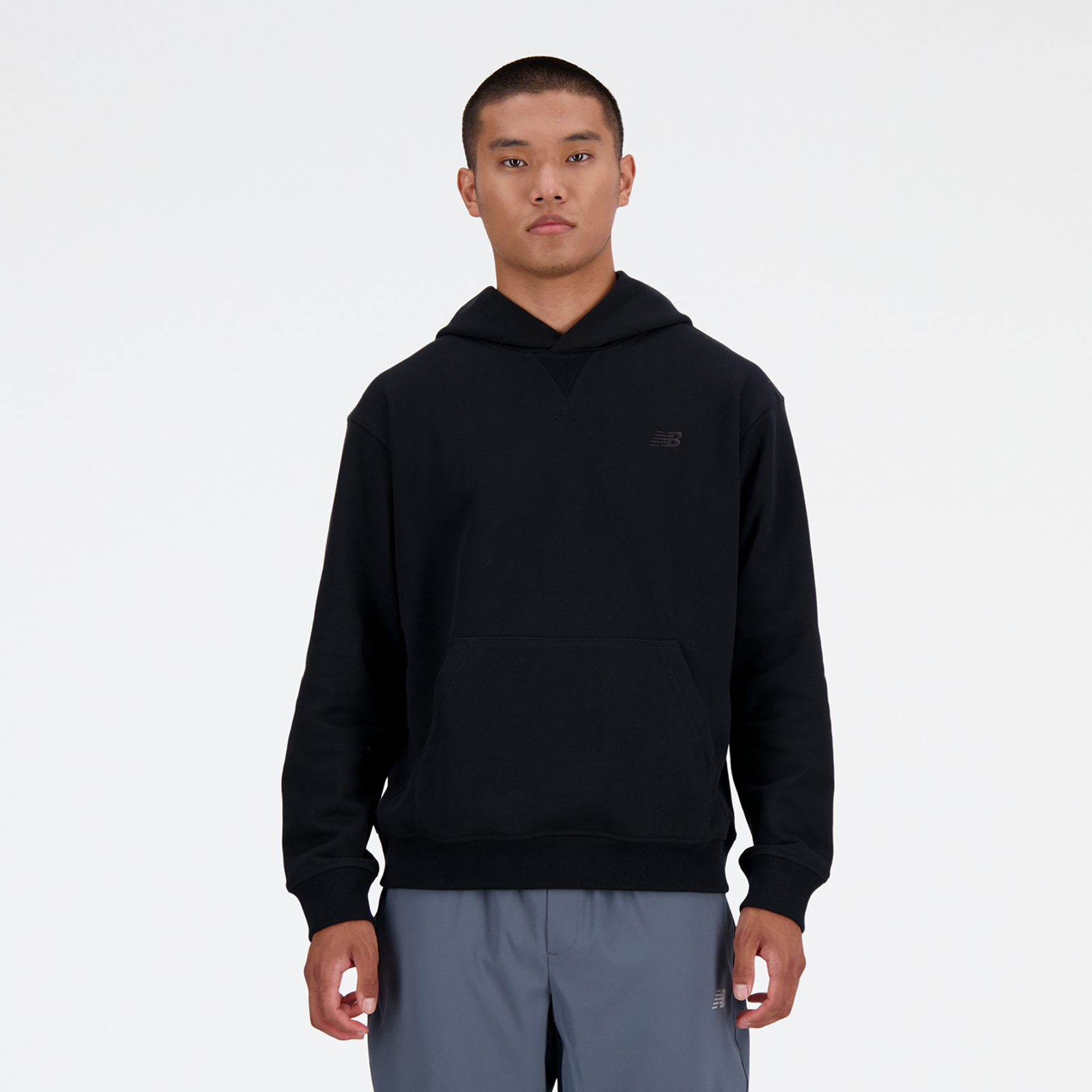 New Balance NB Athletics French Terry Hoodie Relaxed Fit Herren, black, Grösse: XXL