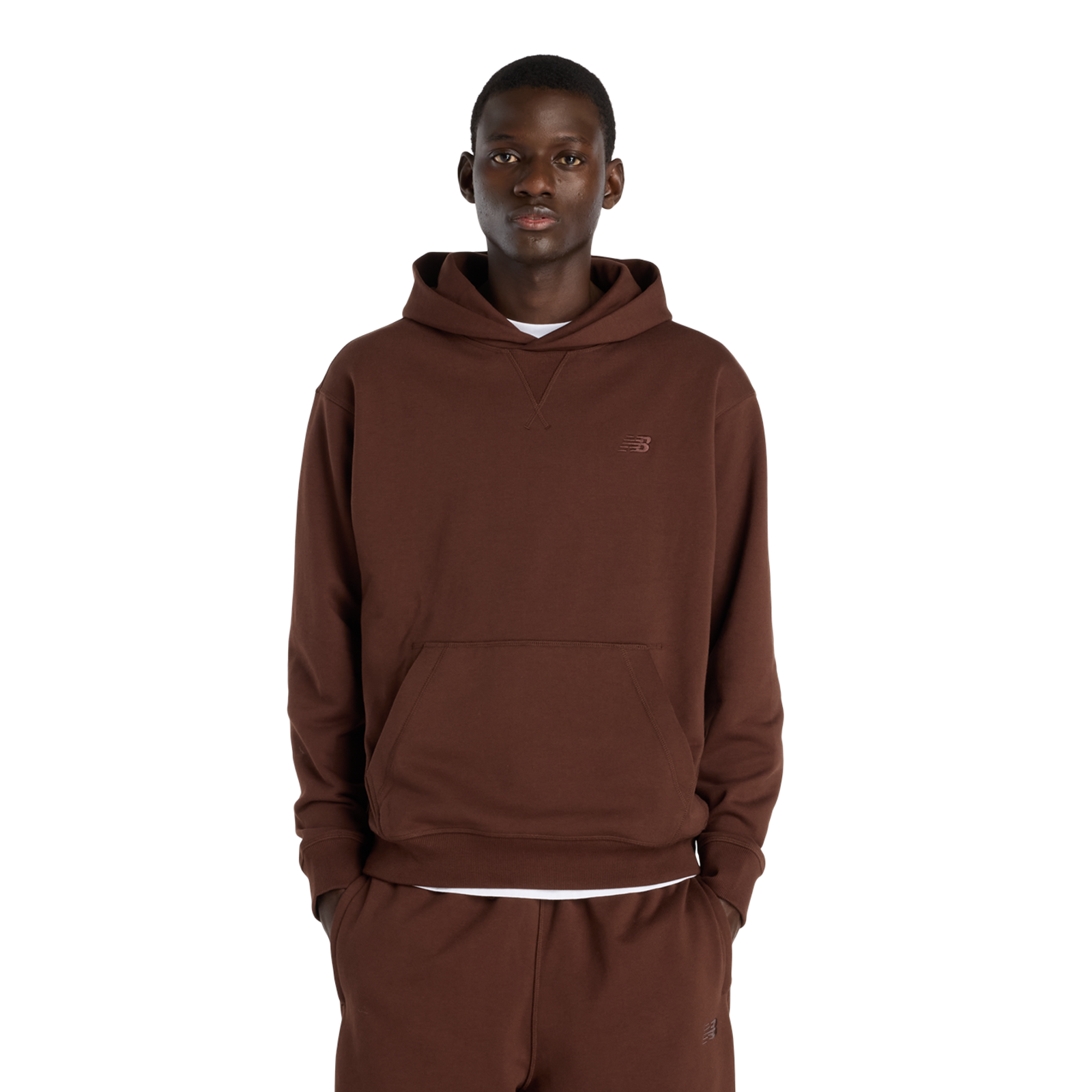 New Balance NB Athletics French Terry Hoodie Relaxed Fit Herren, pumpernickel, Grösse: XL