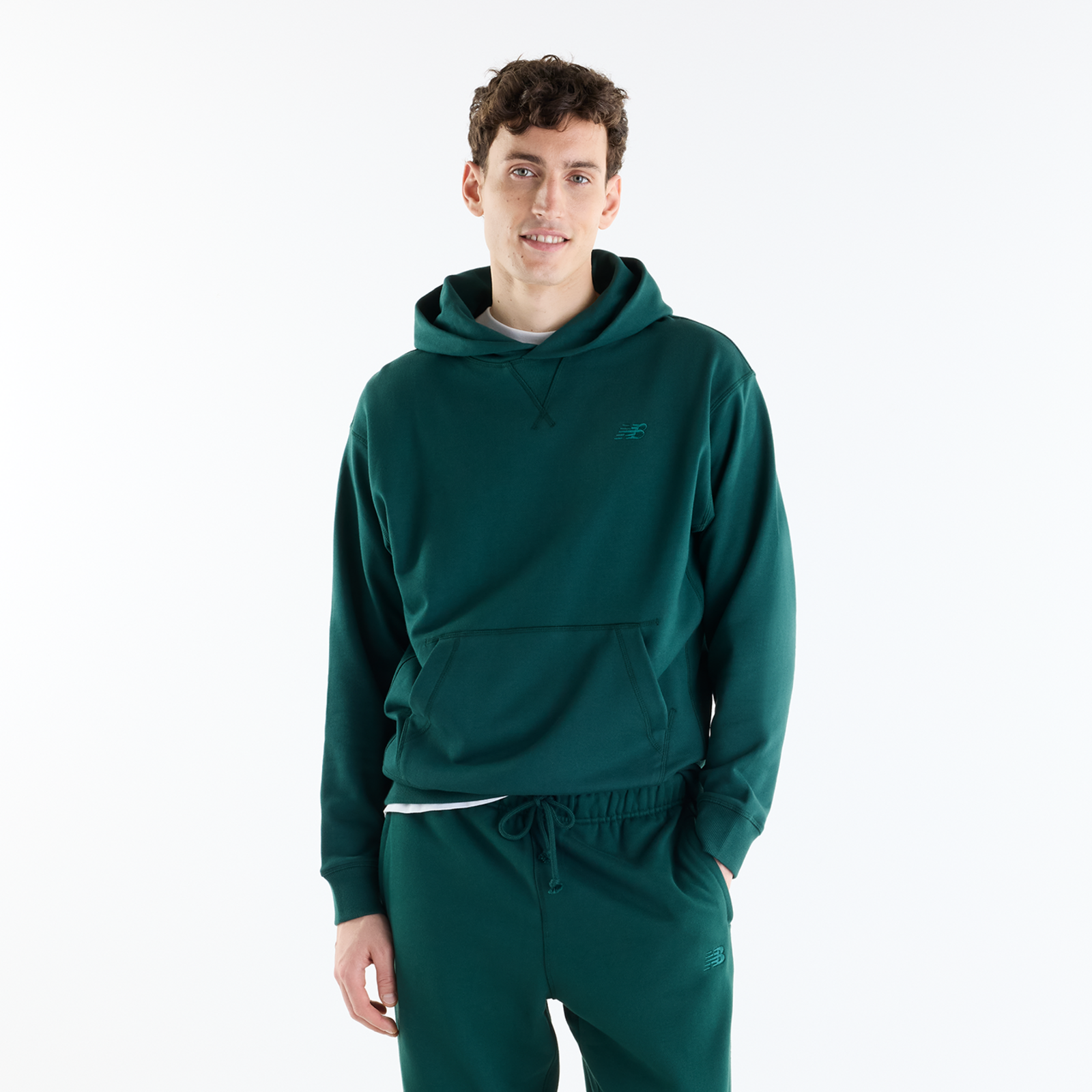 New Balance New Balance NB Athletics French Terry Hoodie Herren, grün, Grösse: L Relaxed Fit Herren, grün, Grösse: L