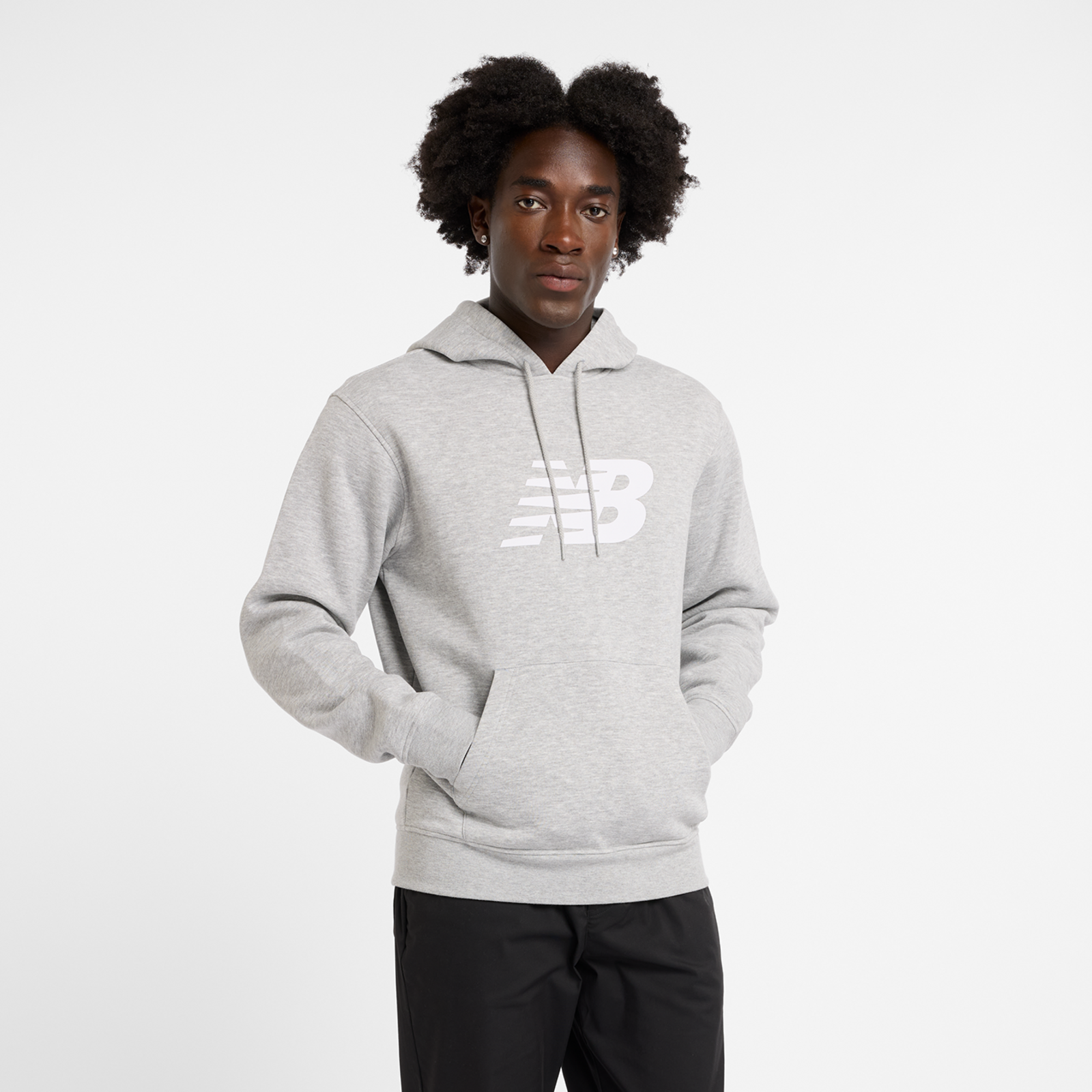 New Balance Sport Core Brushed Hoodie Regular Fit Herren, grau, Grösse: M
