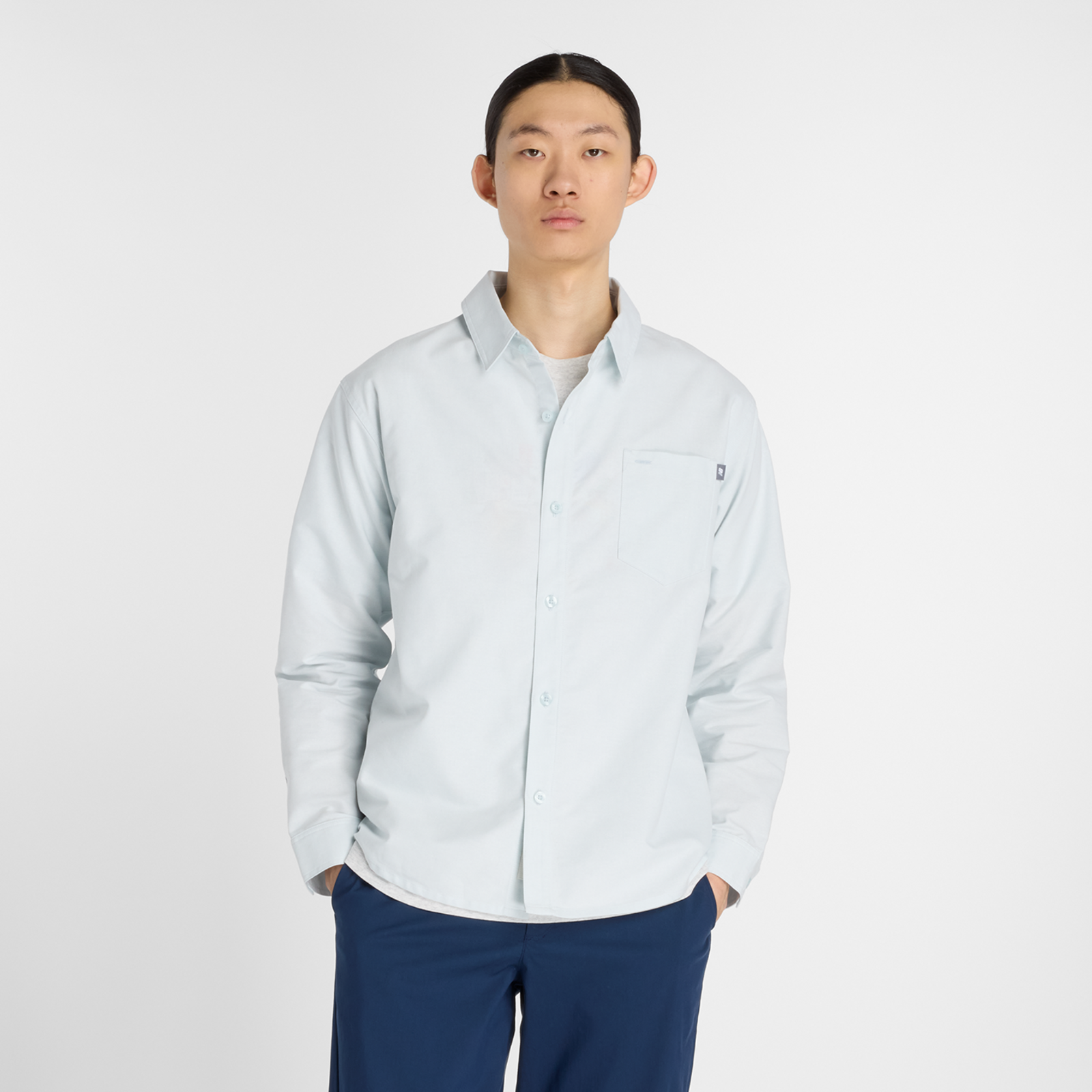 New Balance Oxford Shirt  Herren, frosted glass, Grösse: XL