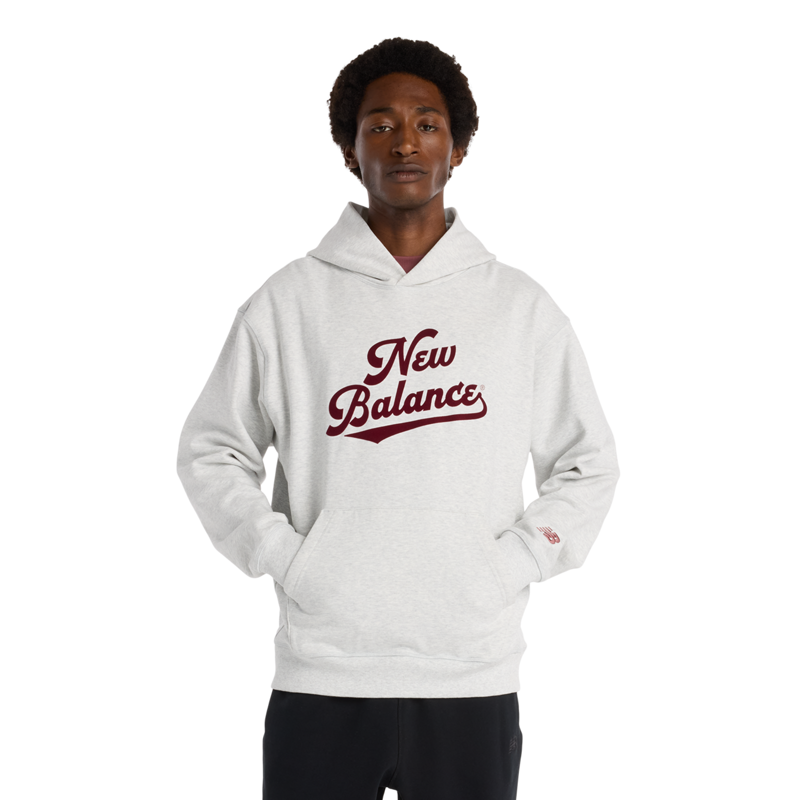 New Balance Athletics Legacy Hoodie  Herren, ash heather, Grösse: L