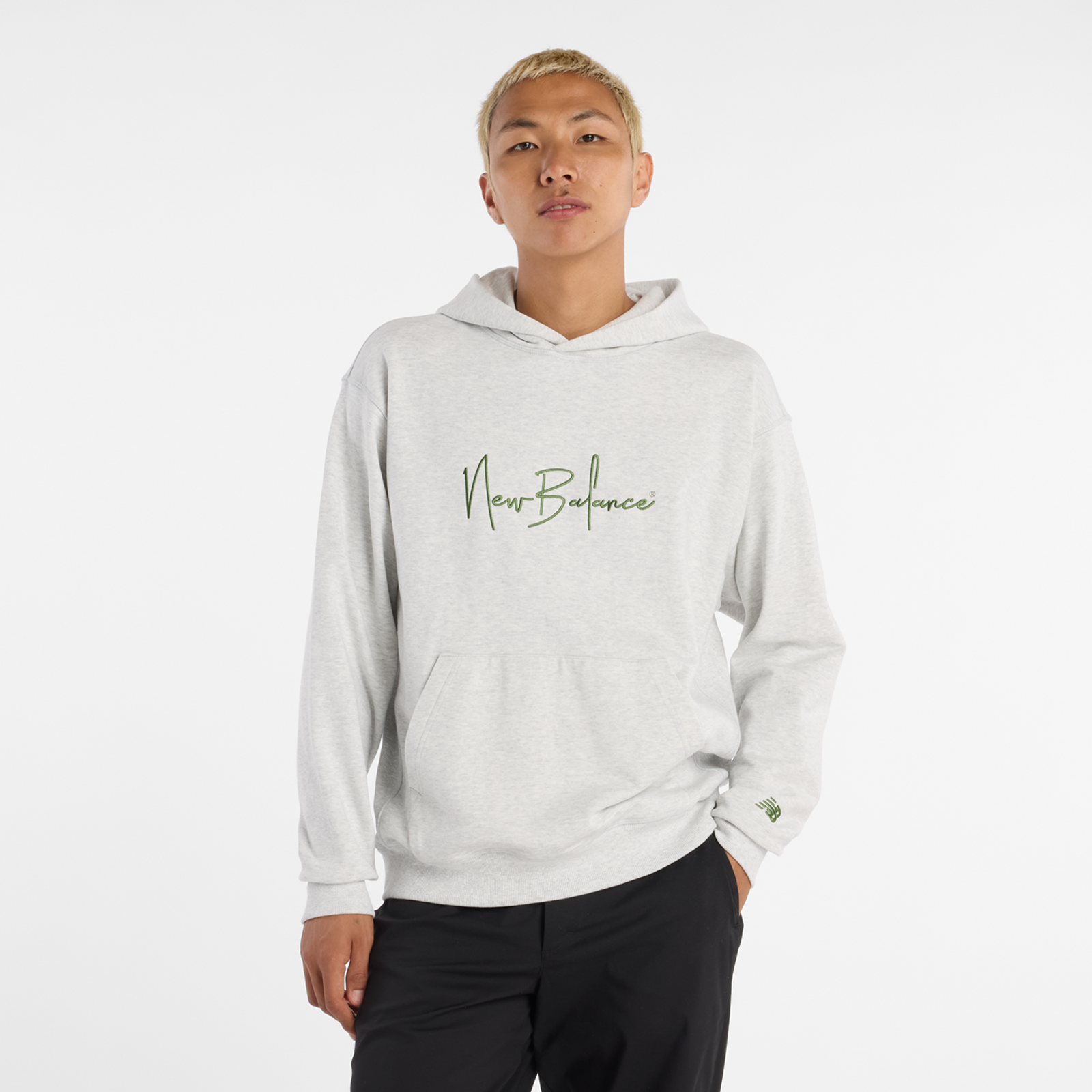 New Balance Atheltics Signature Hoodie  Herren, ash heather, Grösse: XL