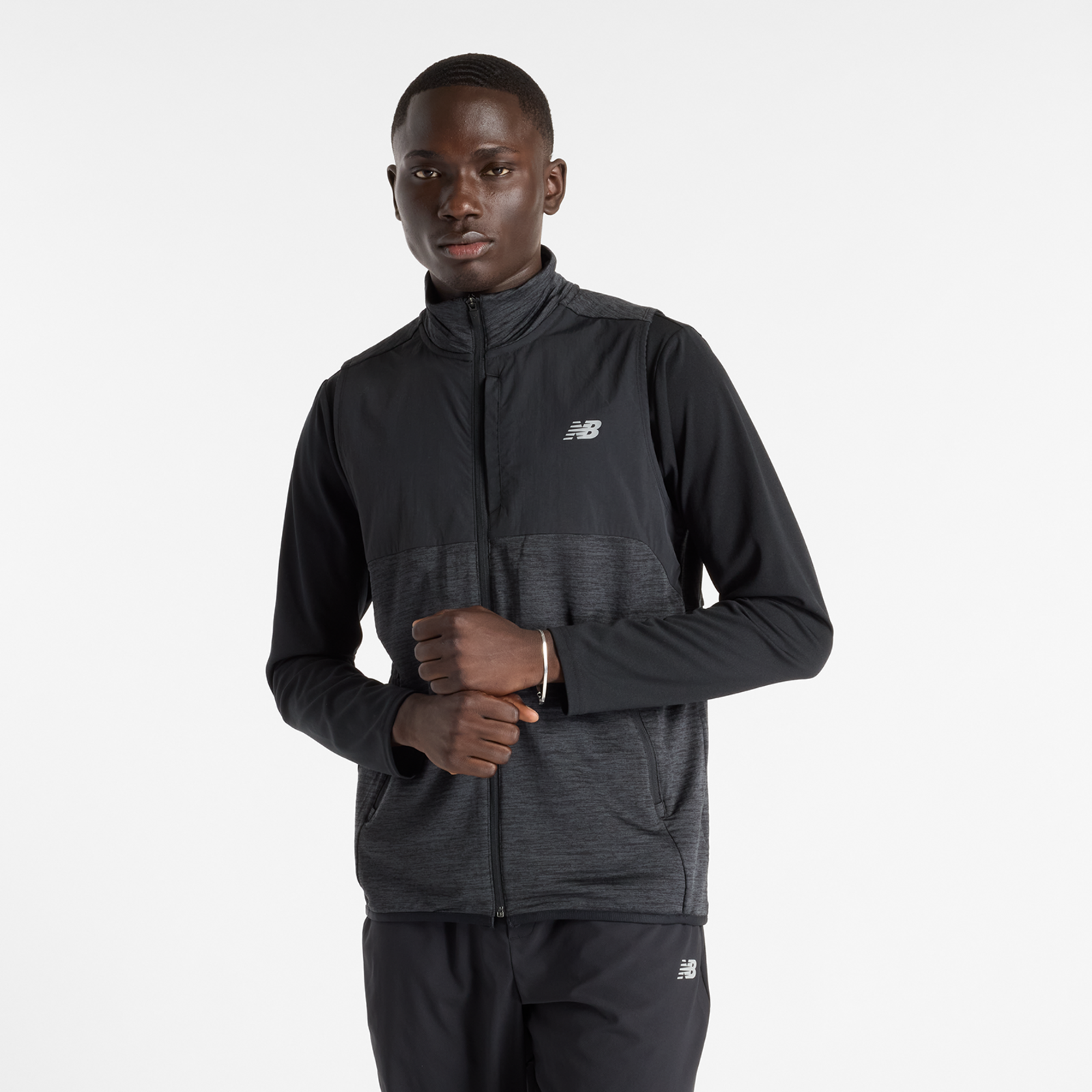 New Balance Heat Grid Vest Regular Fit Herren, black, Grösse: S