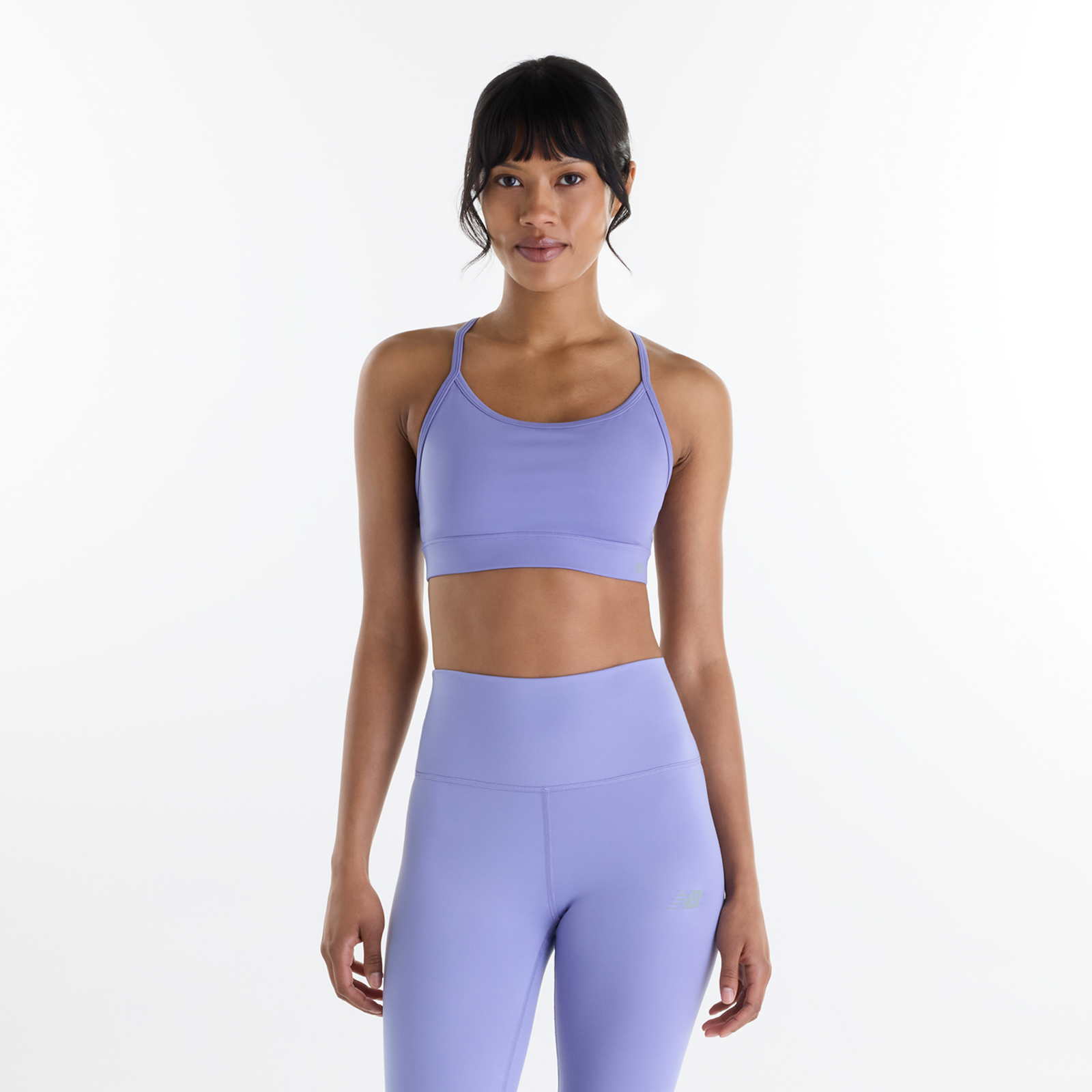 New Balance W NB Essential Yoga Bra Fitted Damen, violett, Grösse: XS